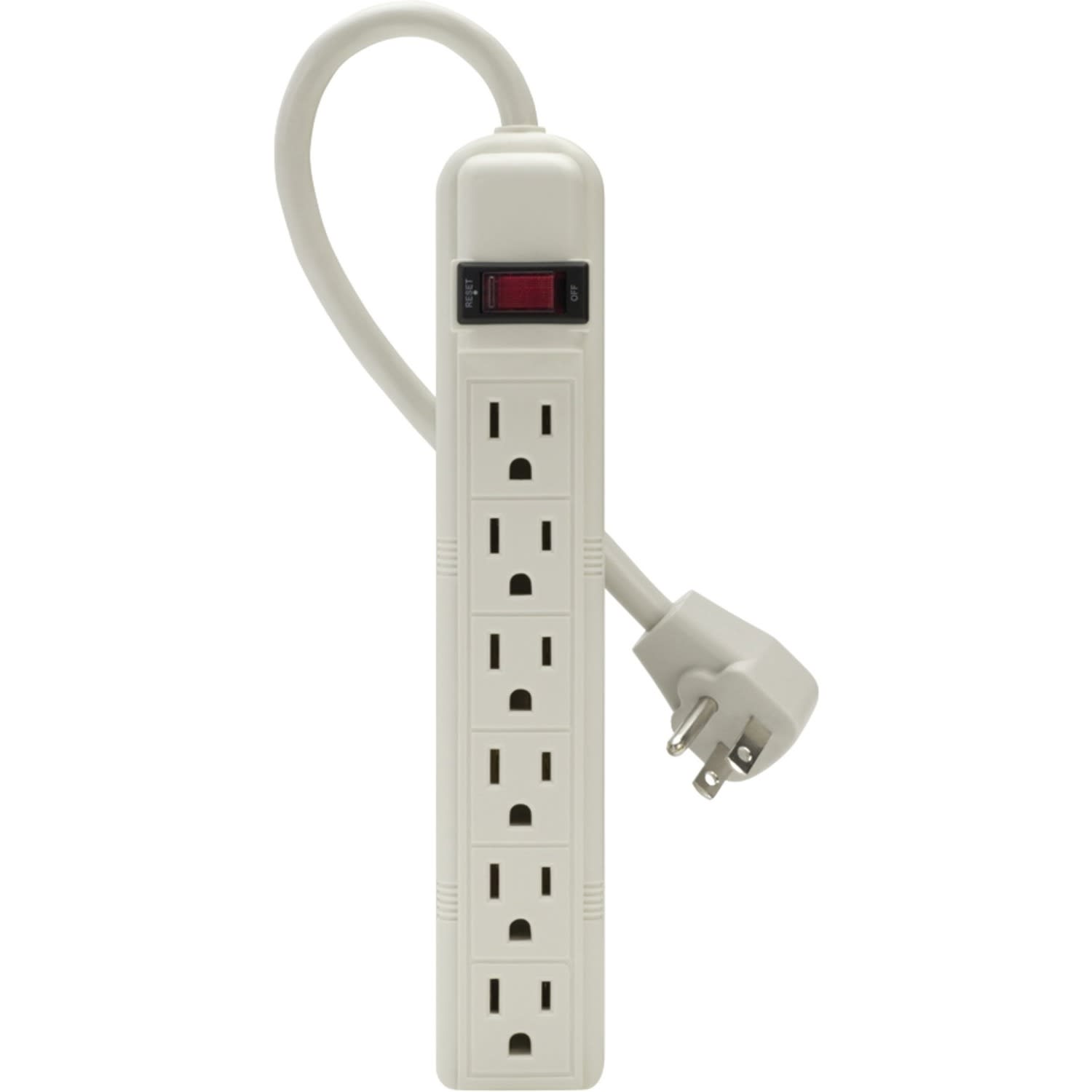 Belkin 6 Outlet Power Strip - 5 foot cord - White - 6 x AC Power - 5 ft Cord - 24 A Current - 125 V AC Voltage - 1875 W - Image 3