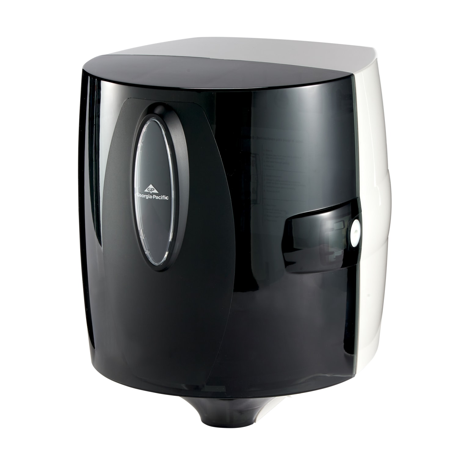 GP PRO Series Universal Centerpull Paper Towel and Wiper Dispenser, 54050, 10.25in x 10.75in x 12.625in, Black, 1 Dispenser - Image 4