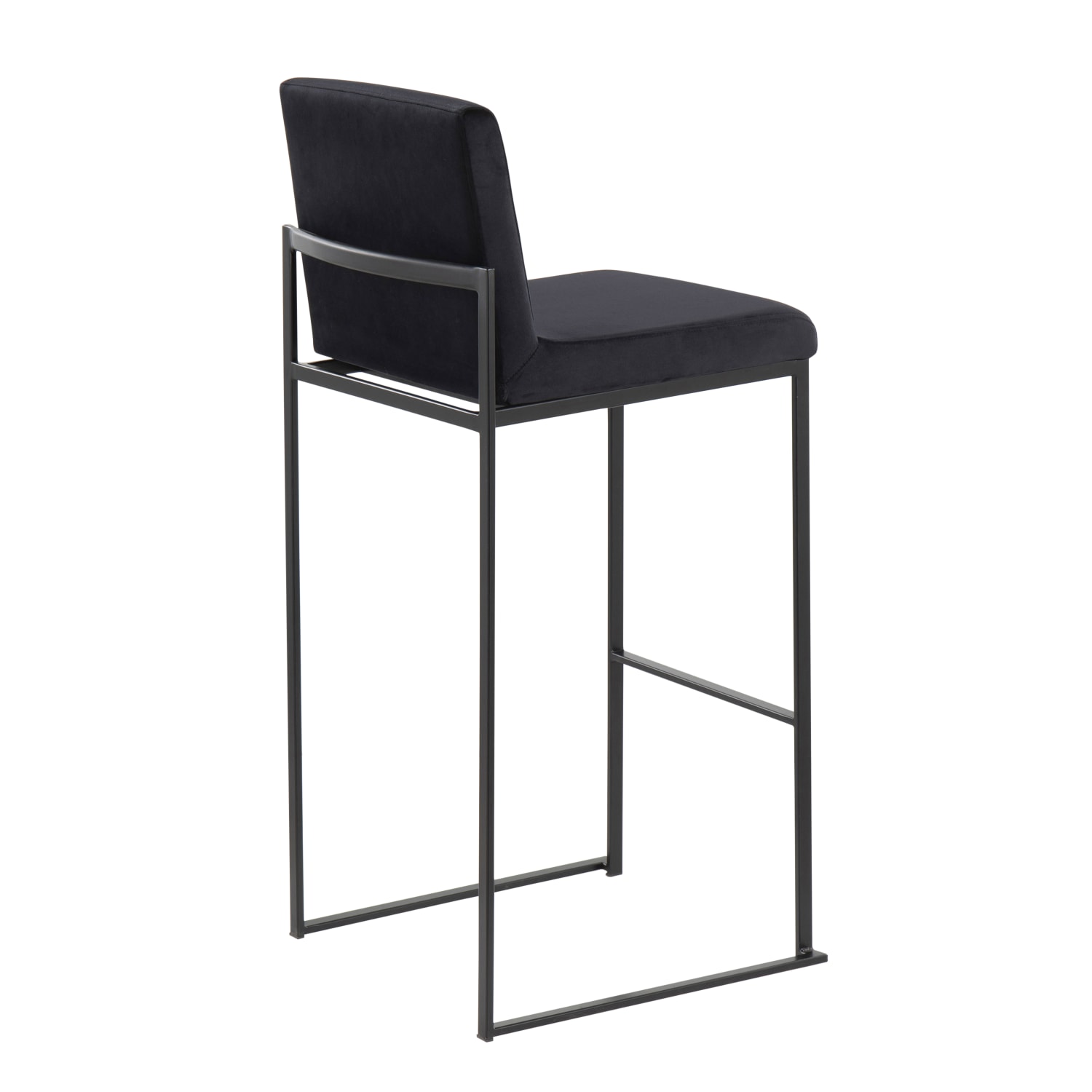 LumiSource Fuji High-Back Bar Stools, Black/Black, Set Of 2 Stools, B30FUJIHBBKVBK2 - Image 5