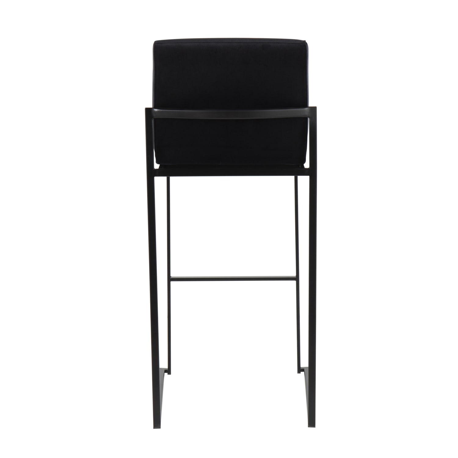 LumiSource Fuji High-Back Bar Stools, Black/Black, Set Of 2 Stools - Image 6
