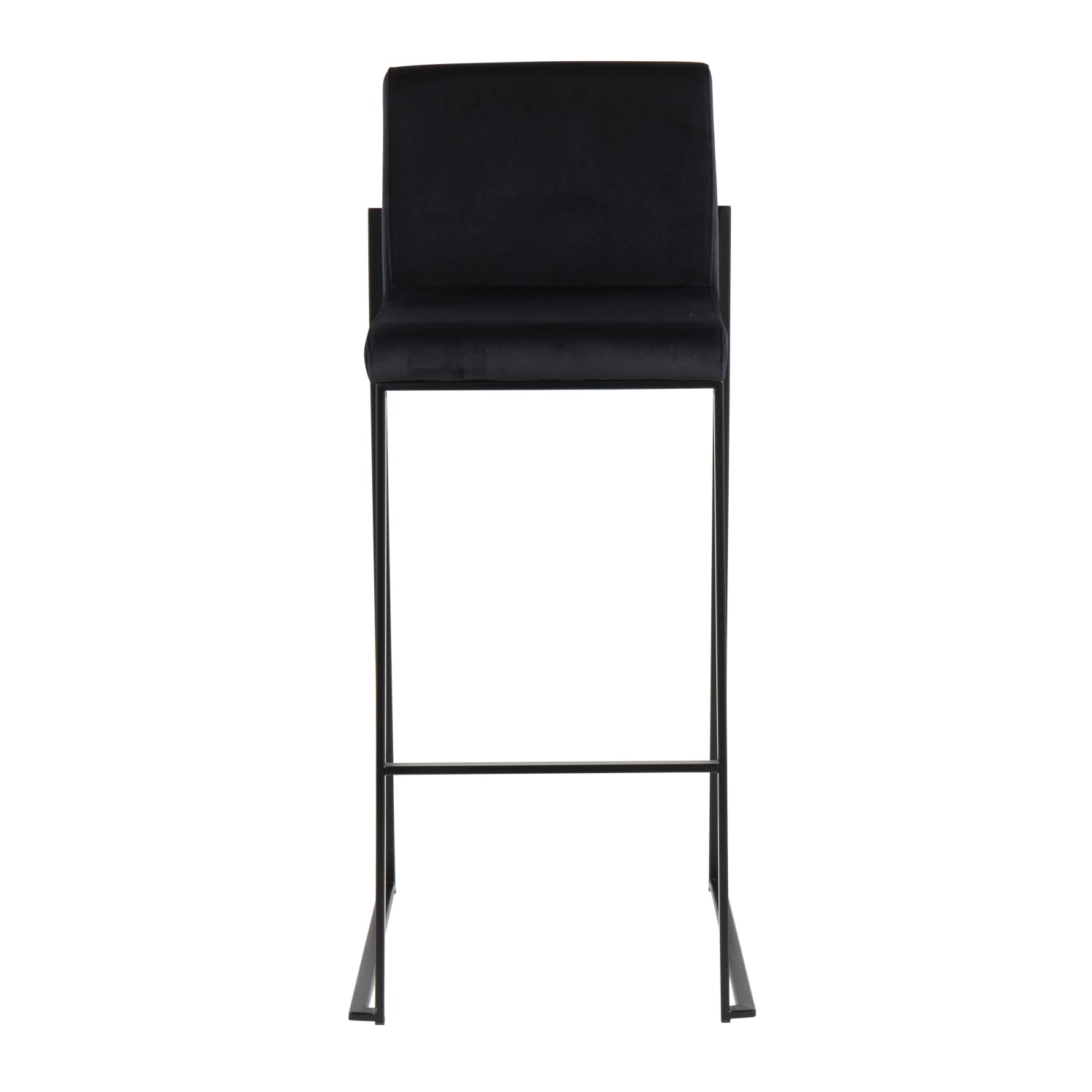 LumiSource Fuji High-Back Bar Stools, Black/Black, Set Of 2 Stools, B30FUJIHBBKVBK2 - Image 7