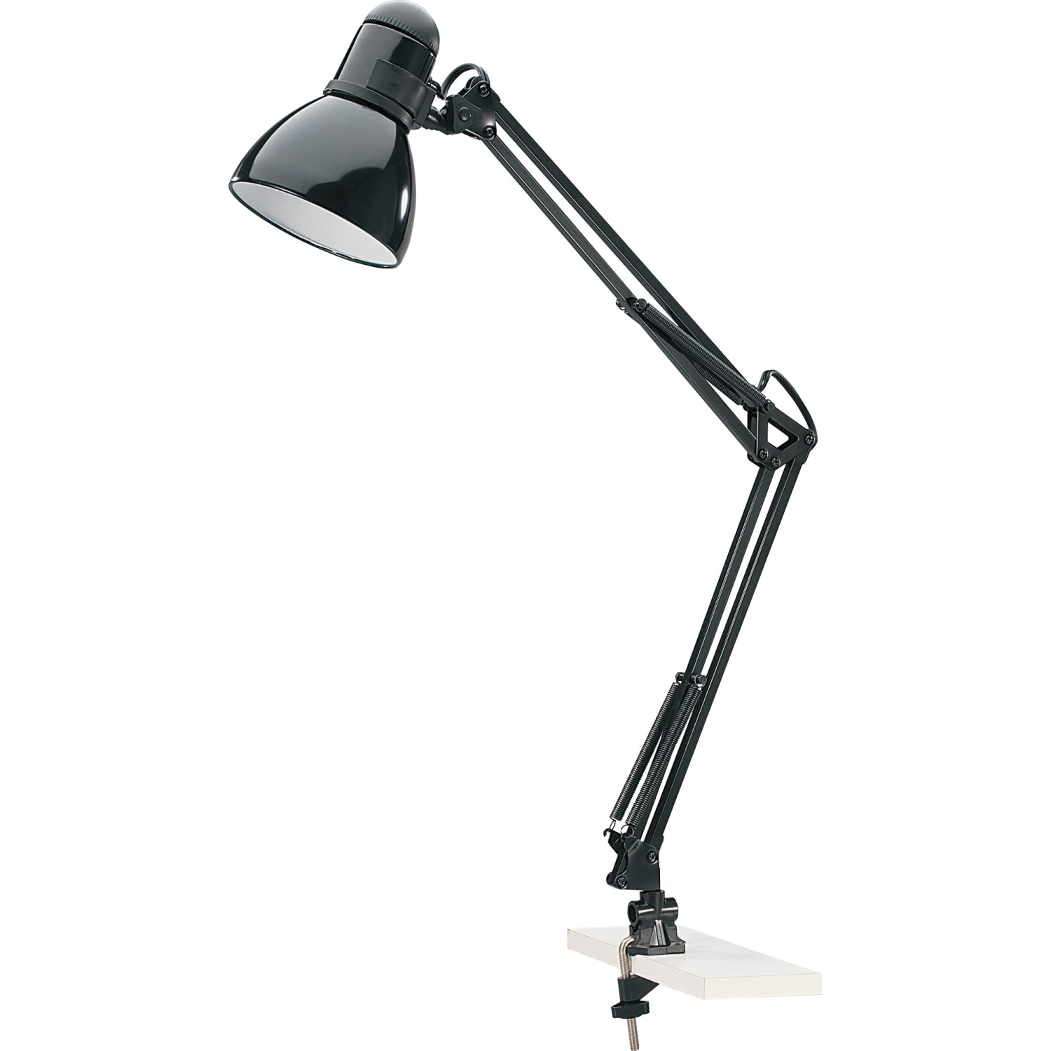 Lorell LED Architect-style Lamp, Desk/Clamp Mountable, Black - Image 3