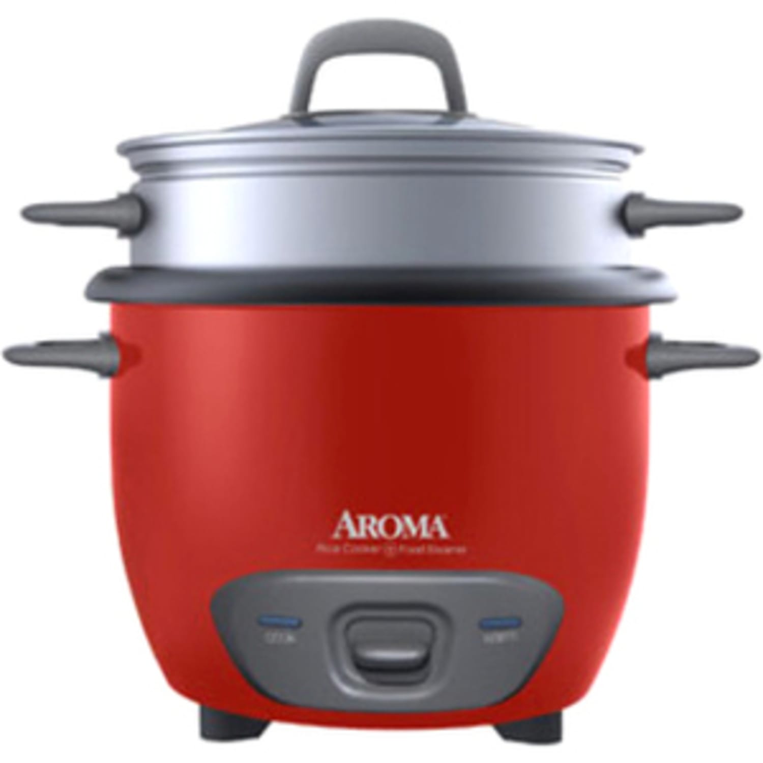 Aroma 6-Cup Pot-Style Rice Cooker, Red - Image 4