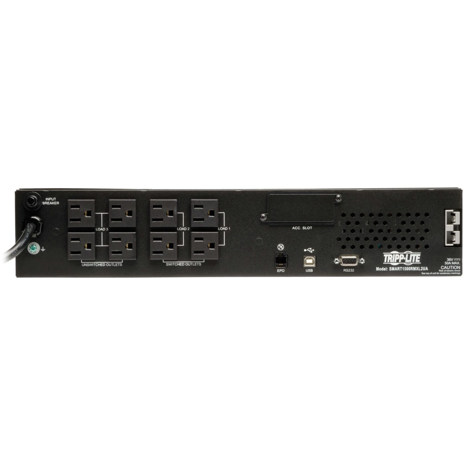 Eaton Tripp Lite Series UPS Smart 1500VA 1350W Rackmount AVR 120V Pure Sine Wave USB DB9 2URM TAA GSA - SM1500RMXL2UTAA - Image 5