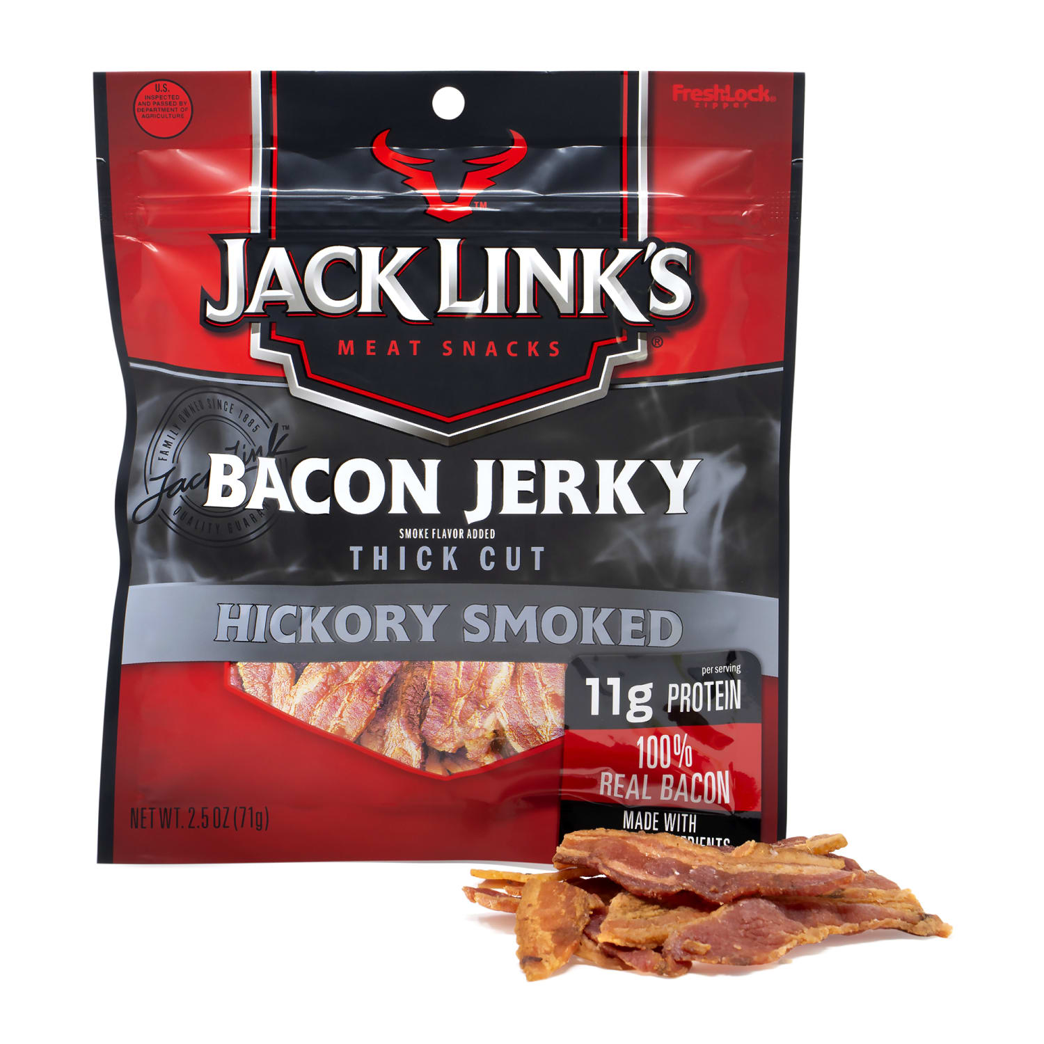 Jack Links Small Batch Bacon Jerky, 2.25 Oz, Pack Of 8 Sticks - Image 4