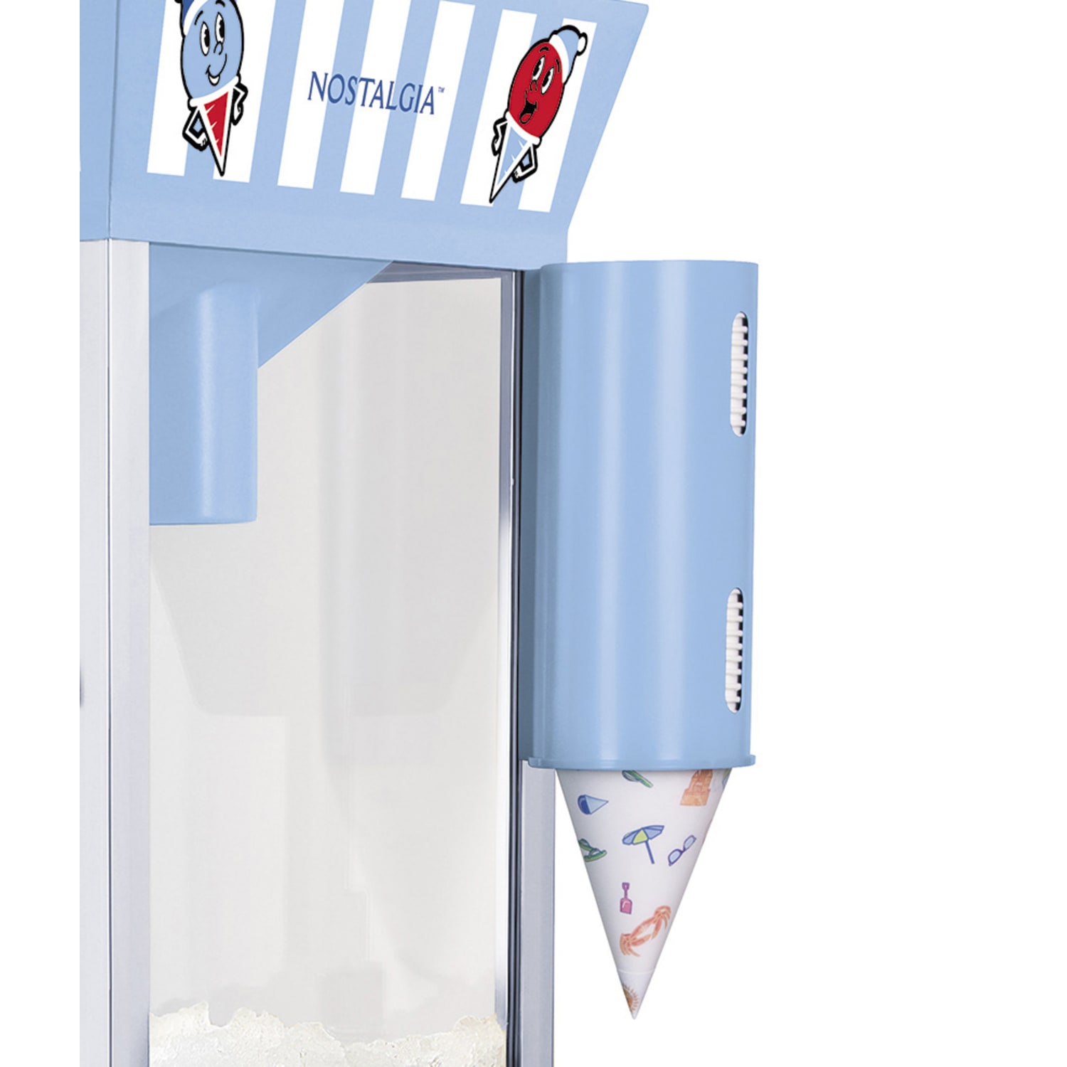Nostalgia Electrics Snow Cone Cart, Blue - Image 3