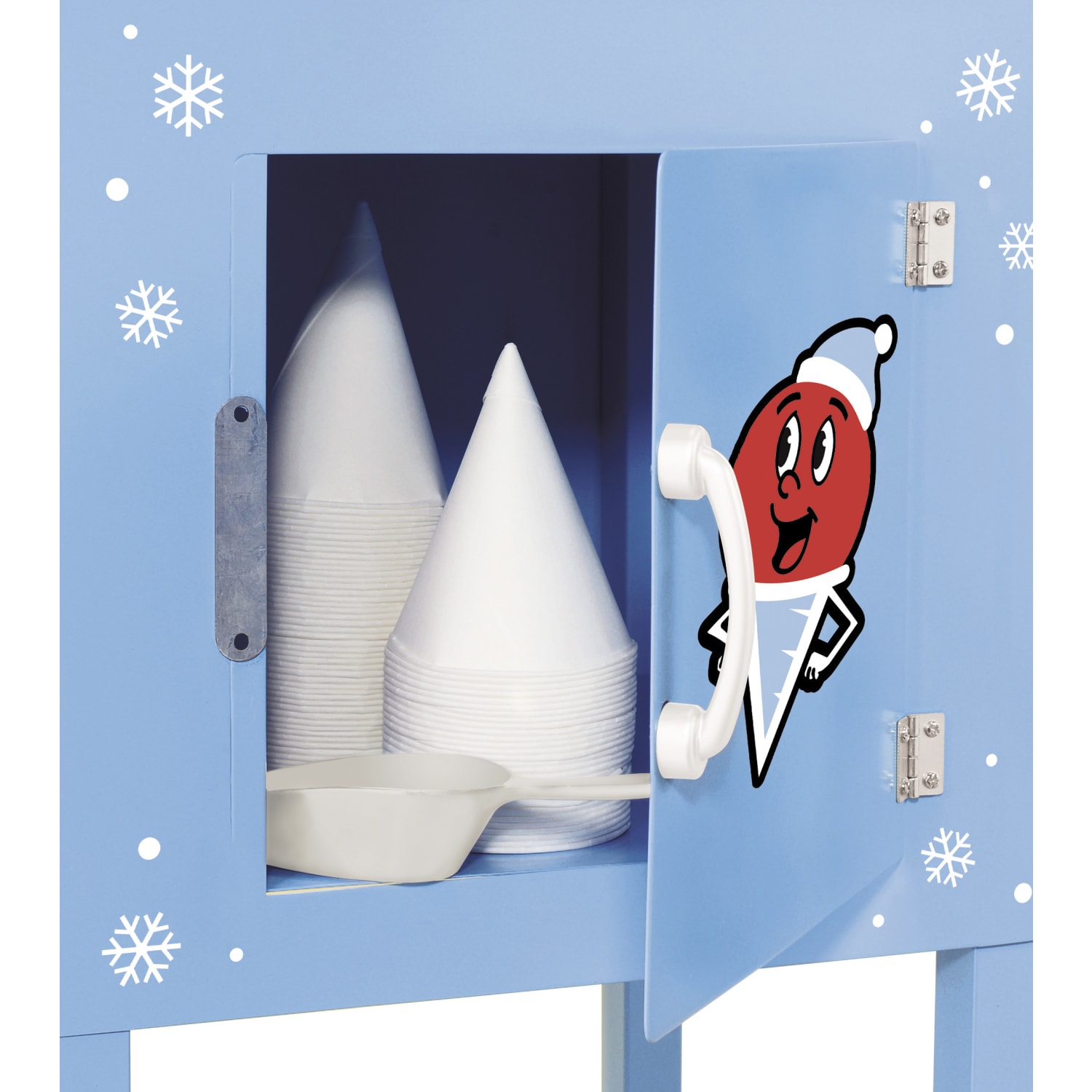 Nostalgia Electrics Snow Cone Cart, Blue - Image 4