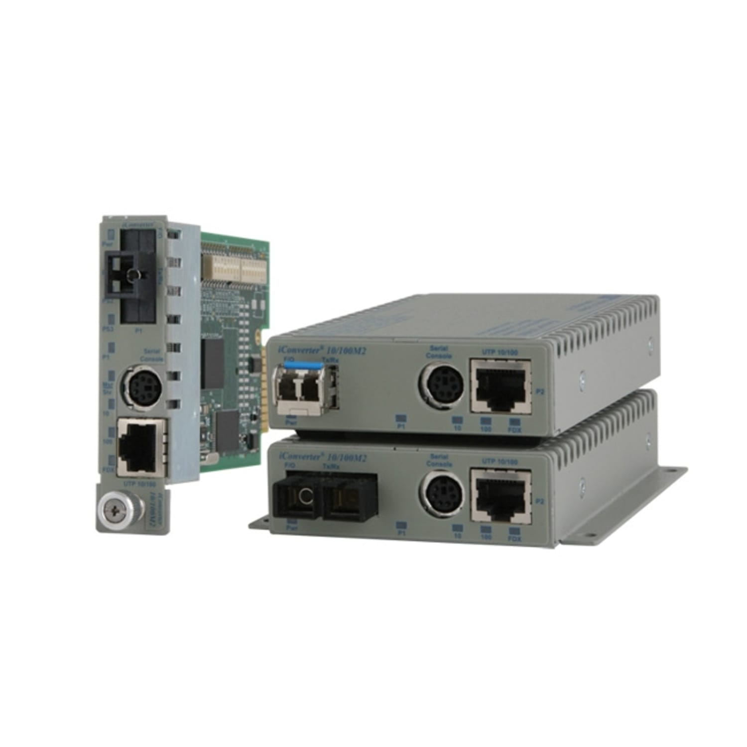 Omnitron Systems iConverter 8903N-1-B Network Media Converter - 1 x Network (RJ-45) - 1 x SC Ports - 10/100Base-TX, 100Base-FX - 18.64 Mile - External - Image 3