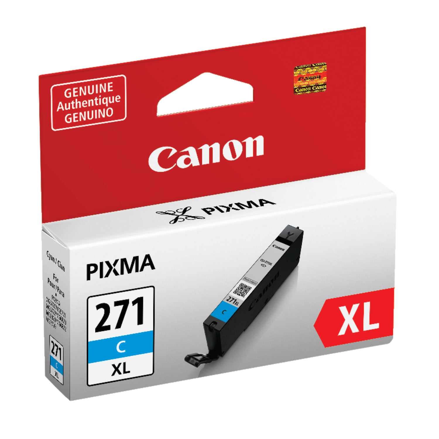 Canon CLI-271XL Cyan High-Yield Ink Tank, 0337C001 - Image 3