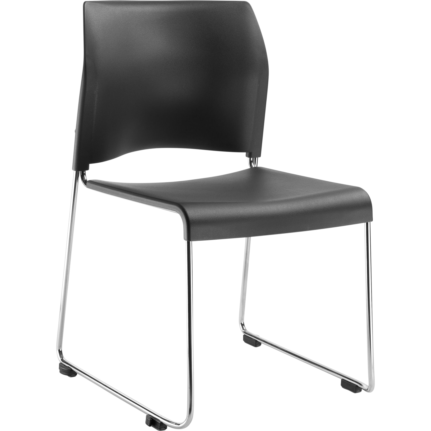 National Public Seating 8800 Series Cafetorium Plastic Stack Chairs Charcoal SlateChrome Pack Of 4 Chairs PopularChairscom