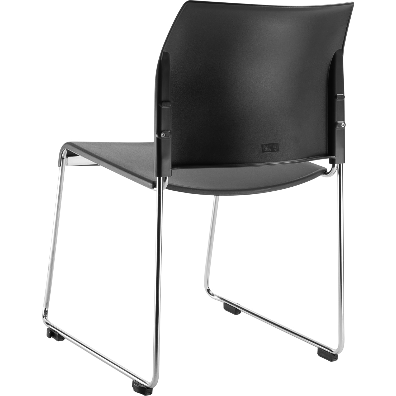 National Public Seating 8800 Series Cafetorium Plastic Stack Chairs Charcoal SlateChrome Pack Of 4 Chairs PopularChairscom