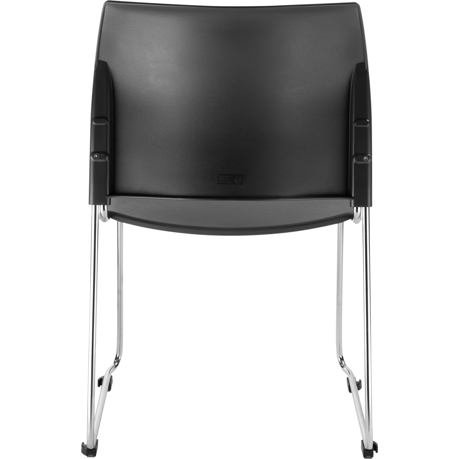 National Public Seating 8800 Series Cafetorium Plastic Stack Chairs Charcoal SlateChrome Pack Of 4 Chairs PopularChairscom
