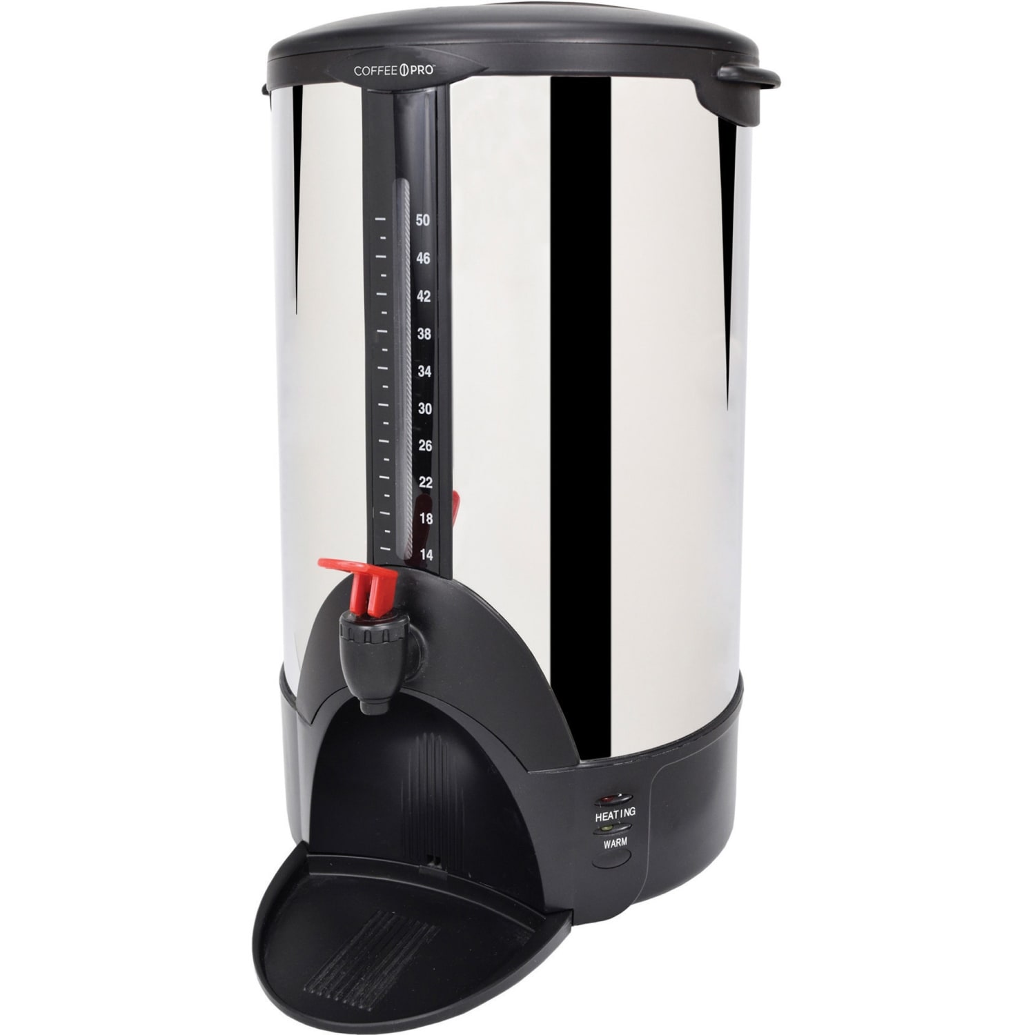 Coffee Pro 50 Cup Stainless Steel Urn Coffeemaker - Image 3