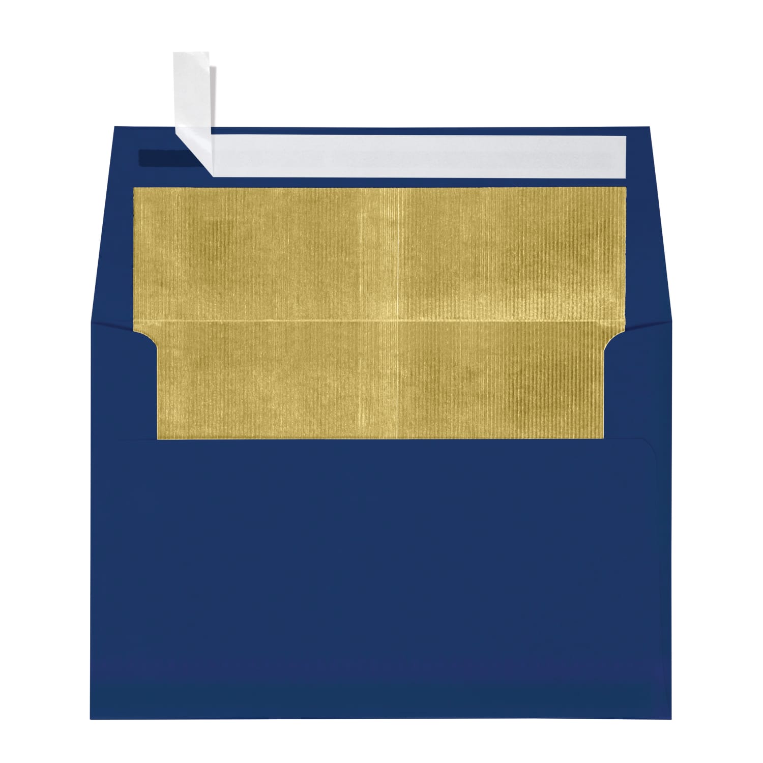 LUX Foil-Lined Invitation Envelopes A4, Peel & Press Closure, Navy/Gold, Pack Of 50 - Image 3