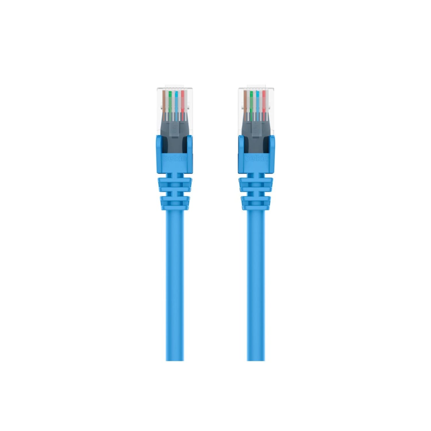 Belkin - Patch cable - RJ-45 (M) to RJ-45 (M) - 4 ft - UTP - CAT 5e - booted, snagless - blue -  - A3L79104BLUS