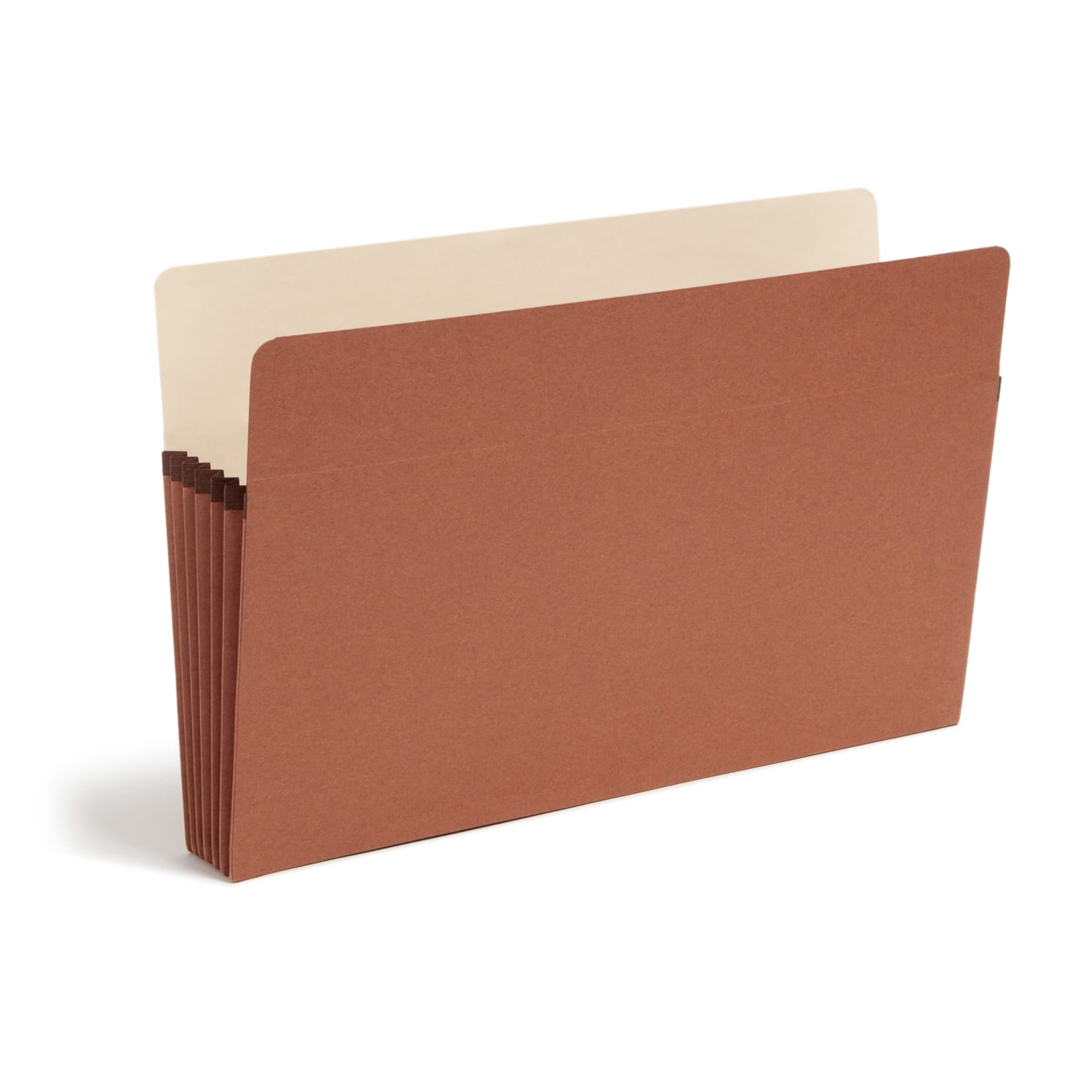 Smead Straight-Cut Tab Redrope File Pockets, Legal Size, 5 1/4in Expansion, 30% Recycled, Redrope, Box Of 50