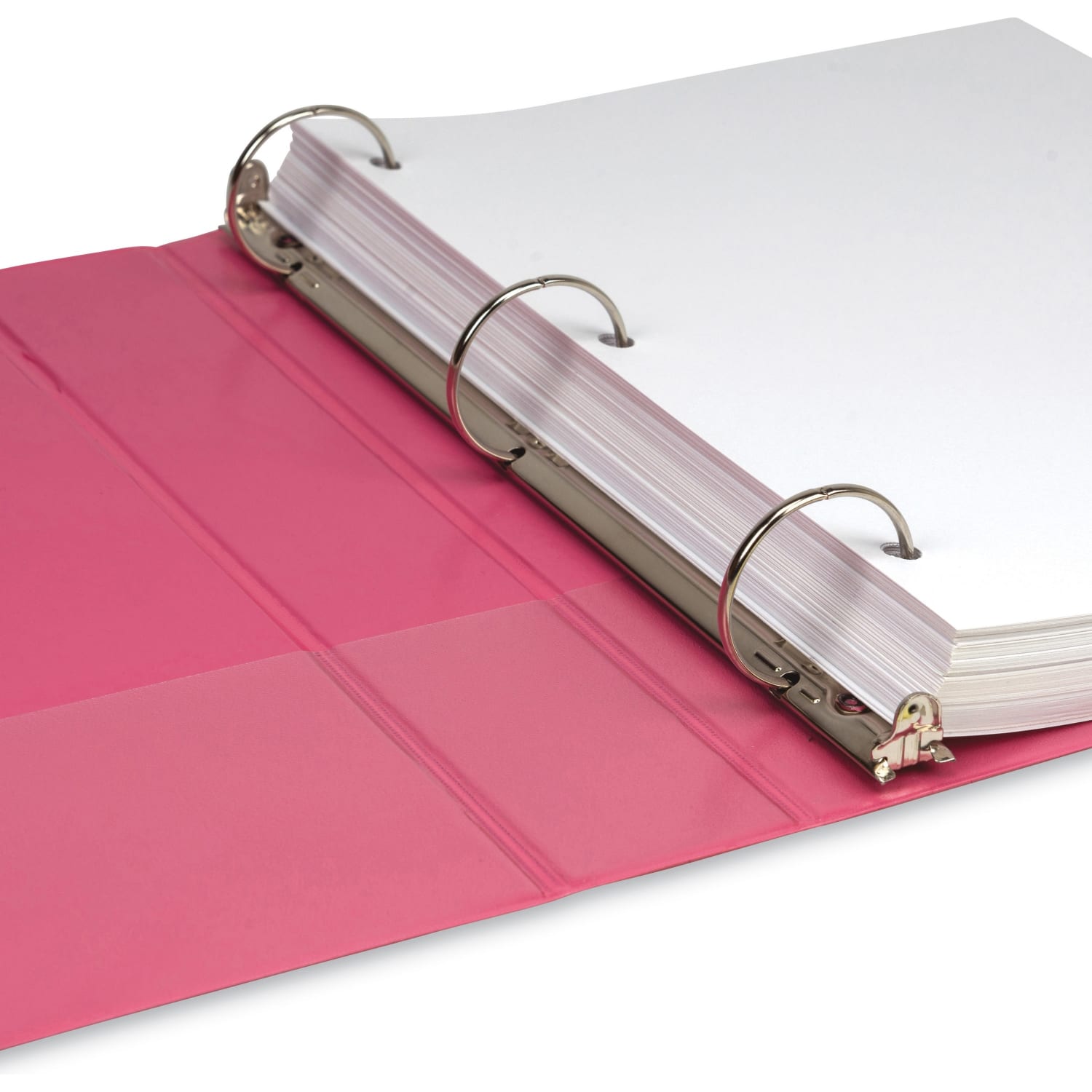 Samsill Earths Choice Plant-based View Binders - 1 1/2in Binder Capacity - Letter - 8 1/2in x 11in Sheet Size - 3 x Round Ring Fastener(s) - Chipboard, Polypropylene, Plastic - Berry - Recycled - Image 4