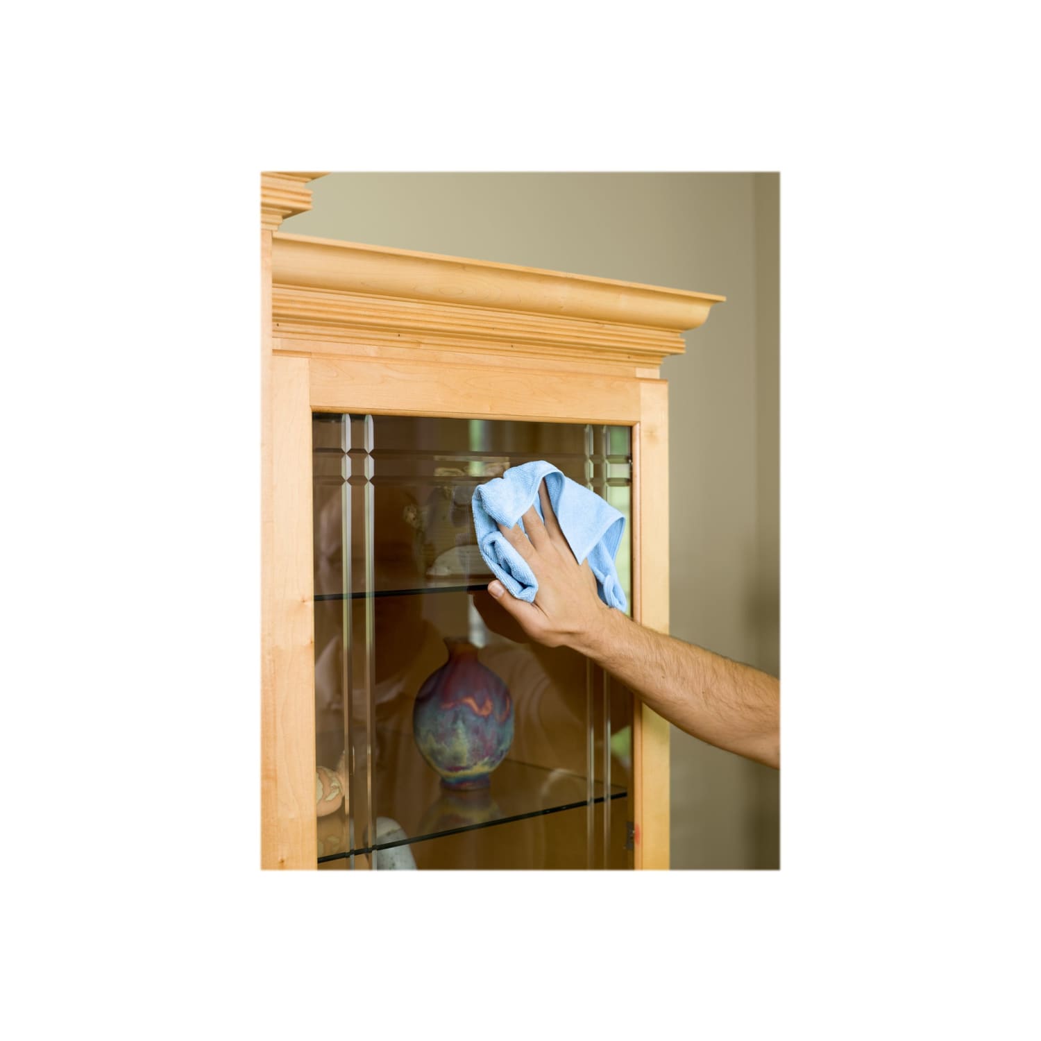 Hygen Microfiber Glass And Mirror Cloth, 16in x 16in, Blue, Carton Of 12 - Image 5