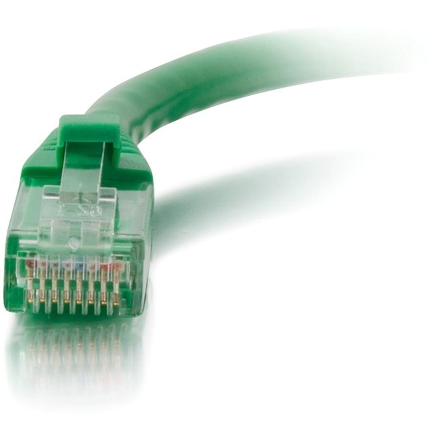 C2G 1ft Cat6 Ethernet Cable - Snagless Unshielded (UTP) - Green - Category 6 for Network Device - RJ-45 Male - RJ-45 Male - 1ft - Green - Image 3
