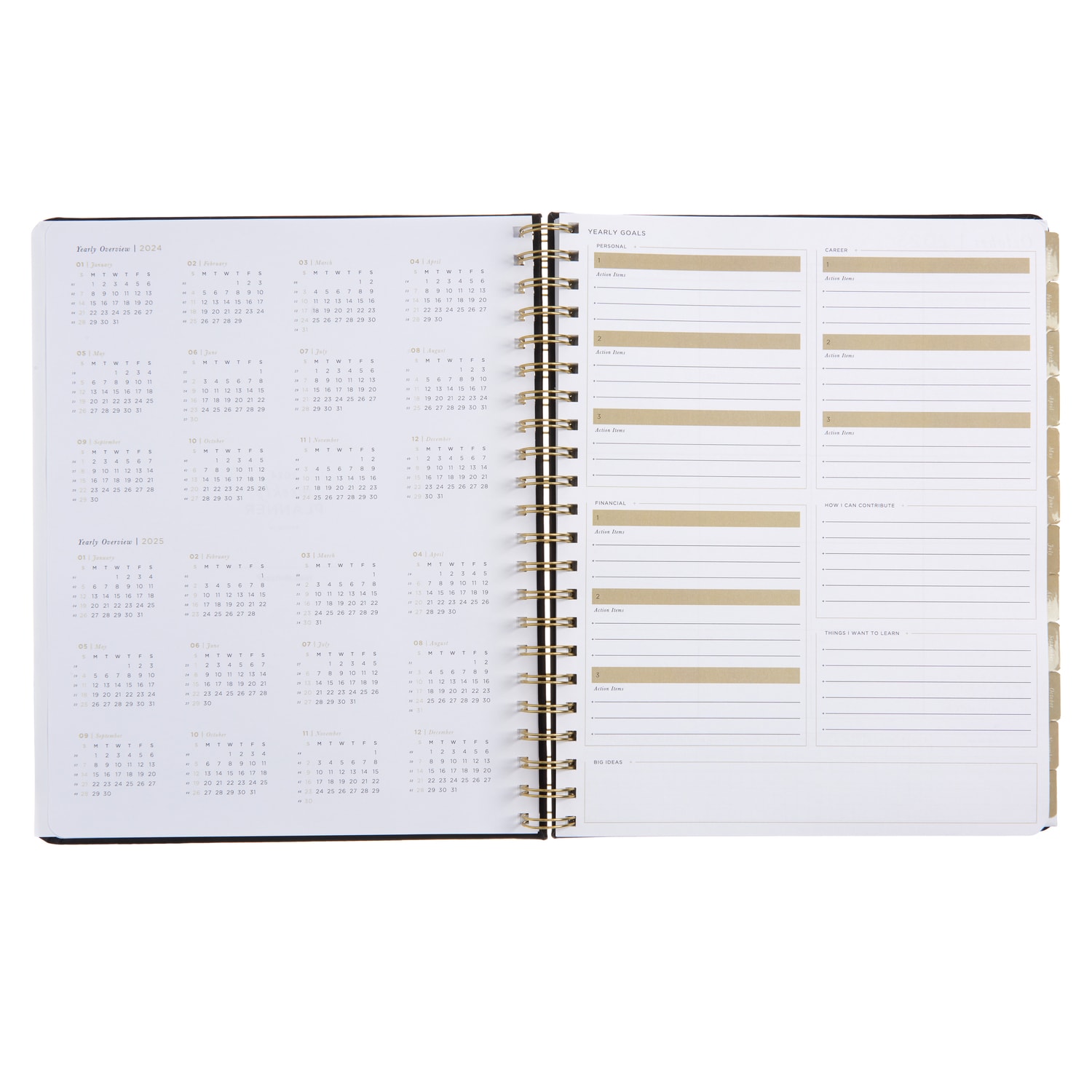 Russell & Hazel Weekly/Monthly Planner, 9-1/8in x 11-1/4in, Black - Image 4