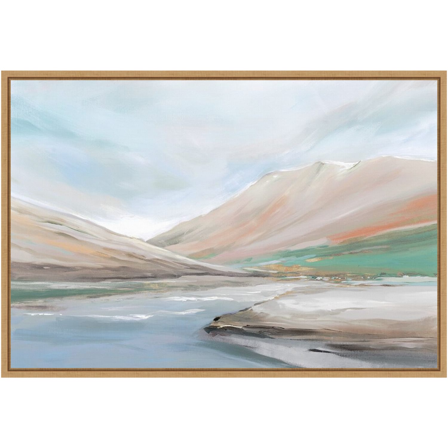 Amanti Art Royal Hills by Isabelle Z Framed Canvas Wall Art Print, 23in x 16in, Maple