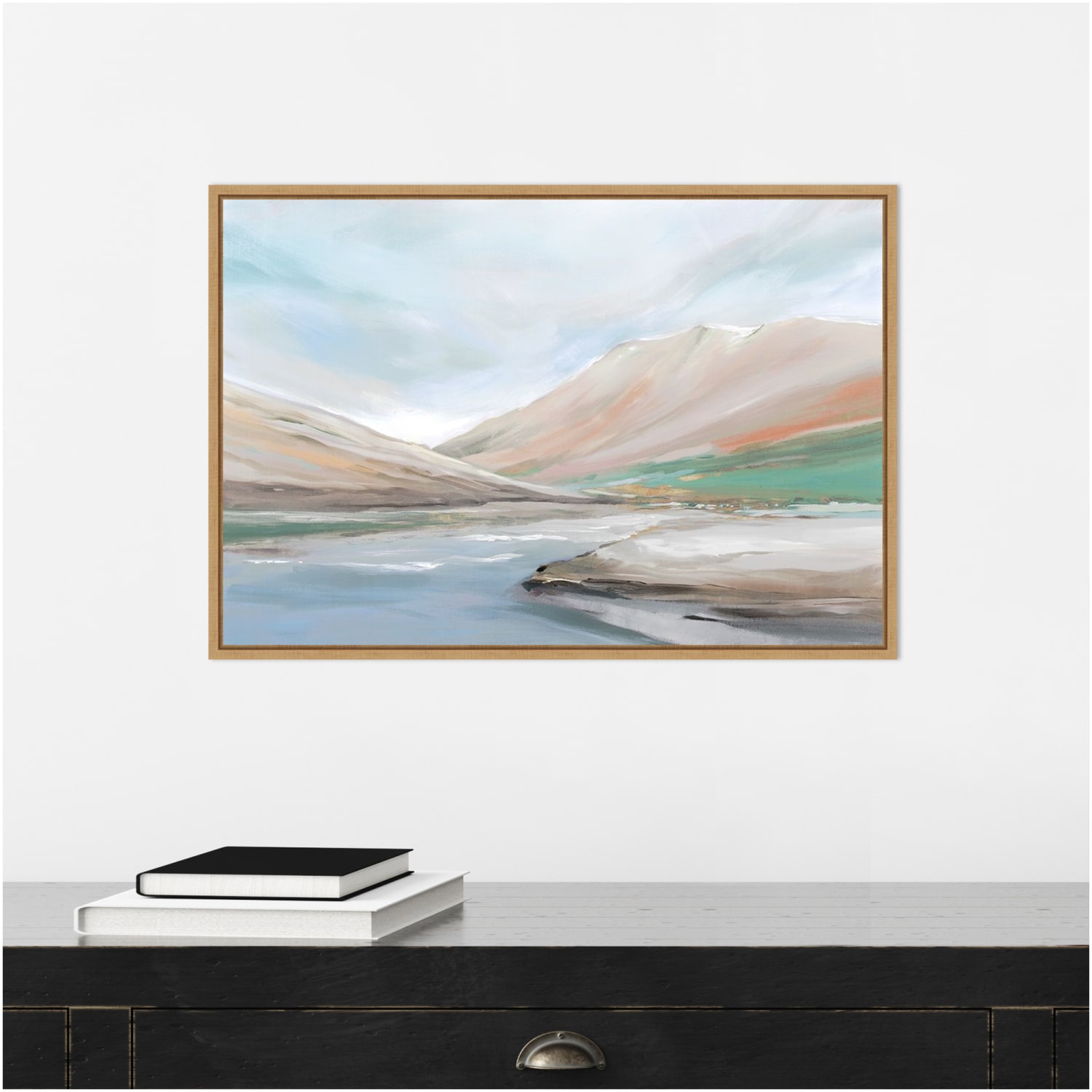 Amanti Art Royal Hills by Isabelle Z Framed Canvas Wall Art Print, 23in x 16in, Maple - Image 5