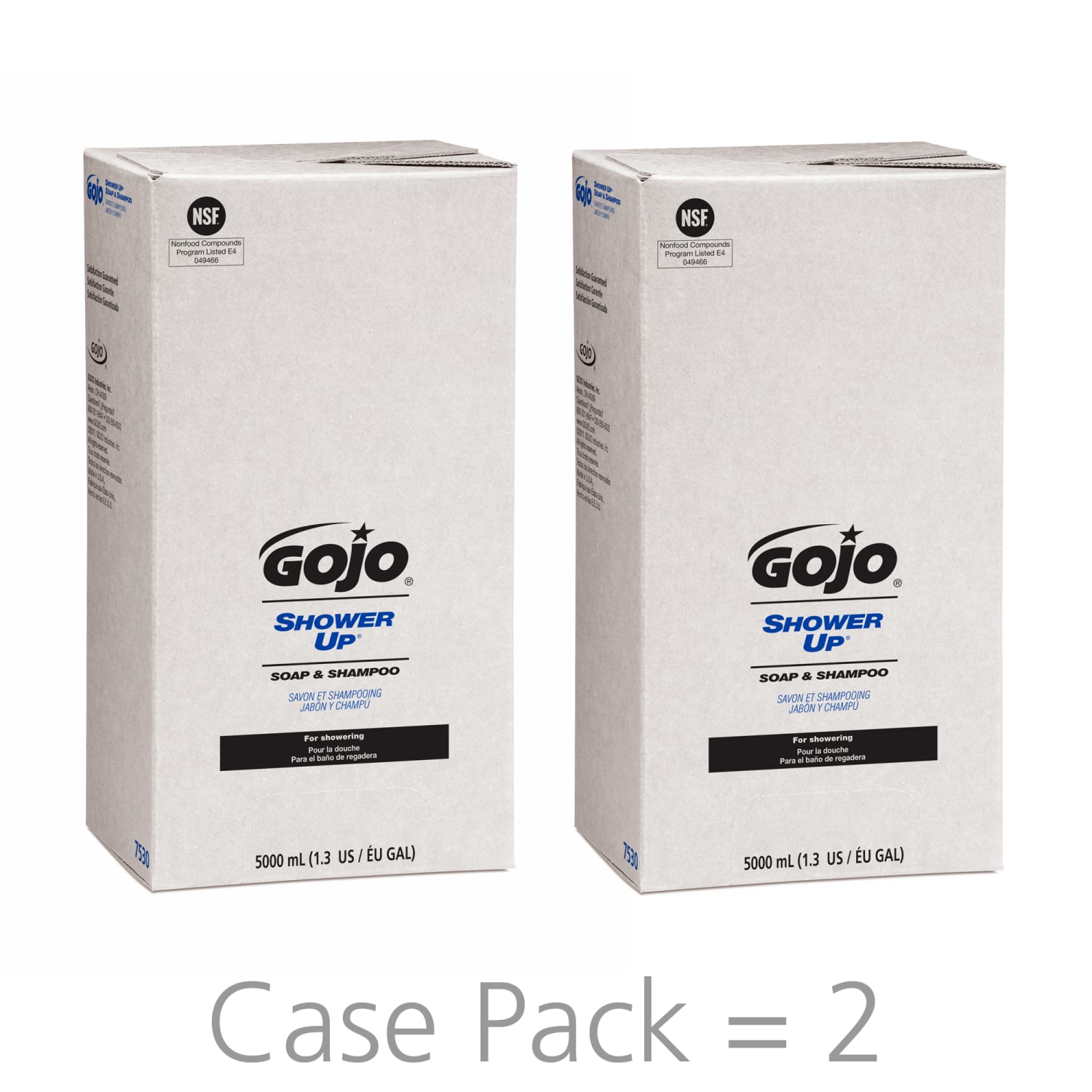 GOJO SHOWER UP Clean Scent Soap And Shampoo Refills, 16.91 Oz, Pack Of 2 Refills - Image 6