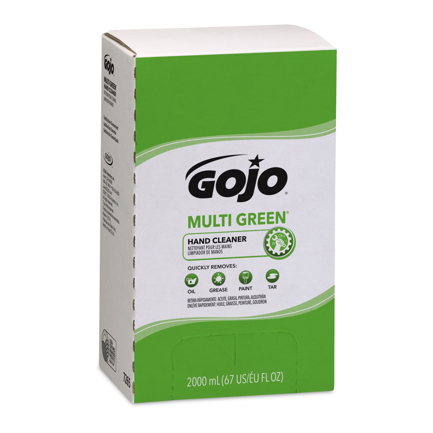 GOJO Multi Green Gel Hand Soap Cleaner, Citrus Scent, 67.63 Oz, Carton Of 4 Bottles - Image 3