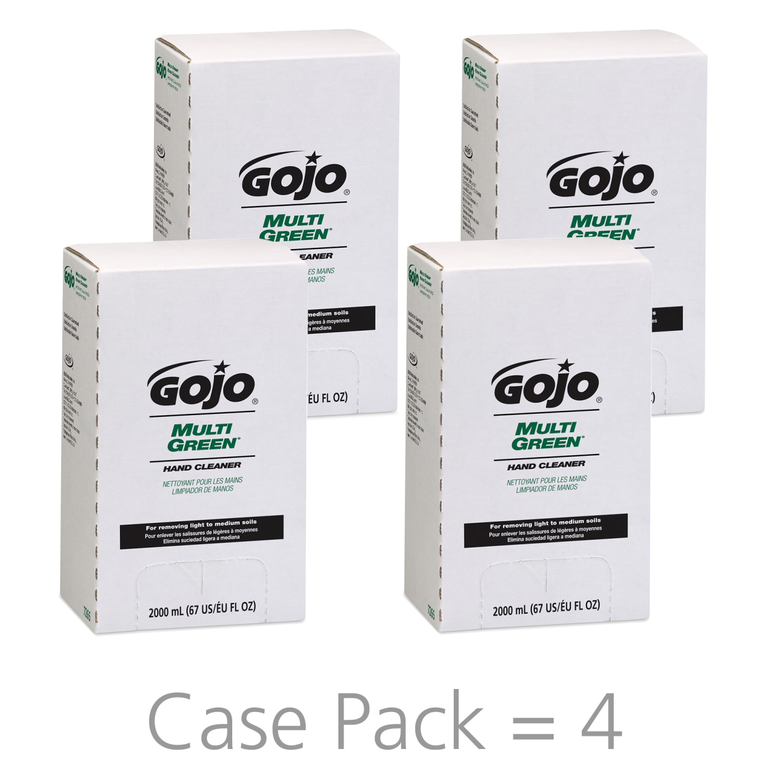 GOJO Multi Green Gel Hand Soap Cleaner, Citrus Scent, 67.63 Oz, Carton Of 4 Bottles - Image 4