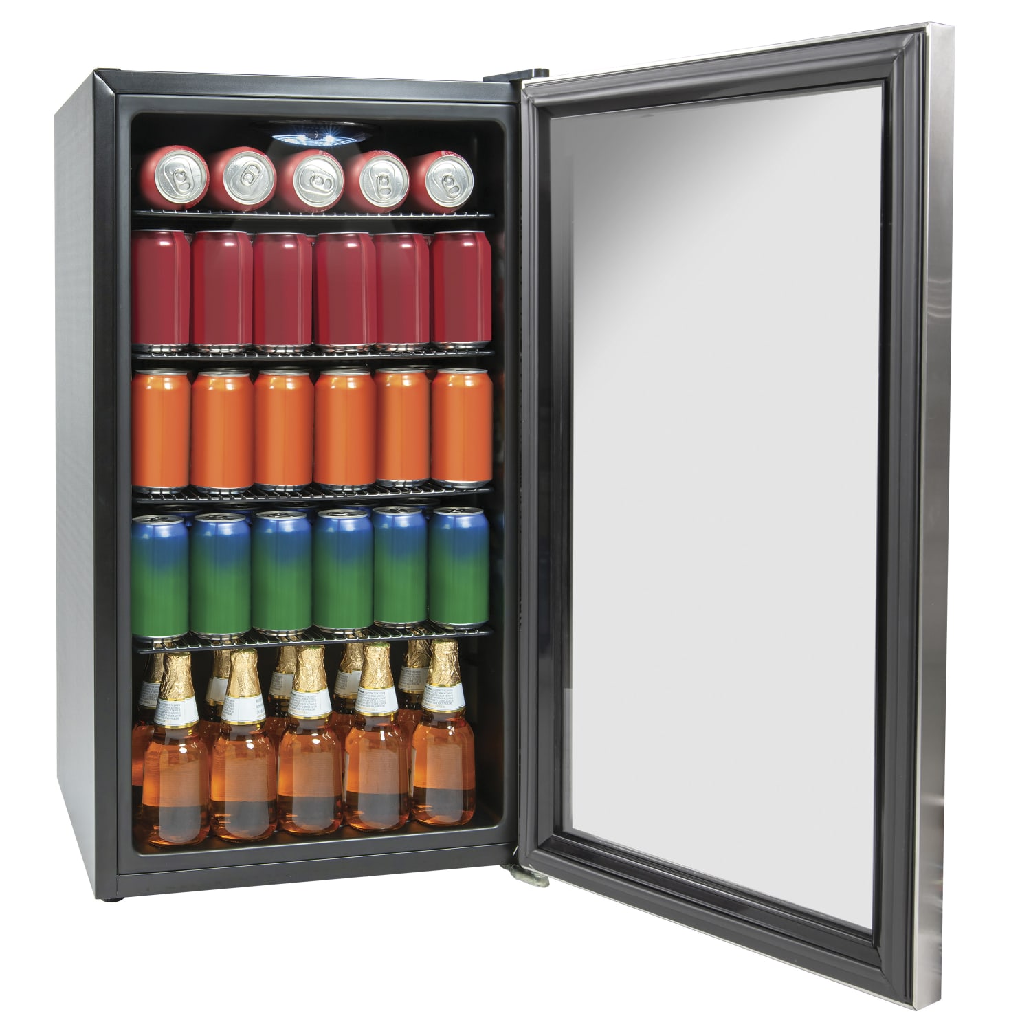 Igloo 3.5 Cu Ft 135-Can Beverage Cooler, Stainless Steel - Image 4