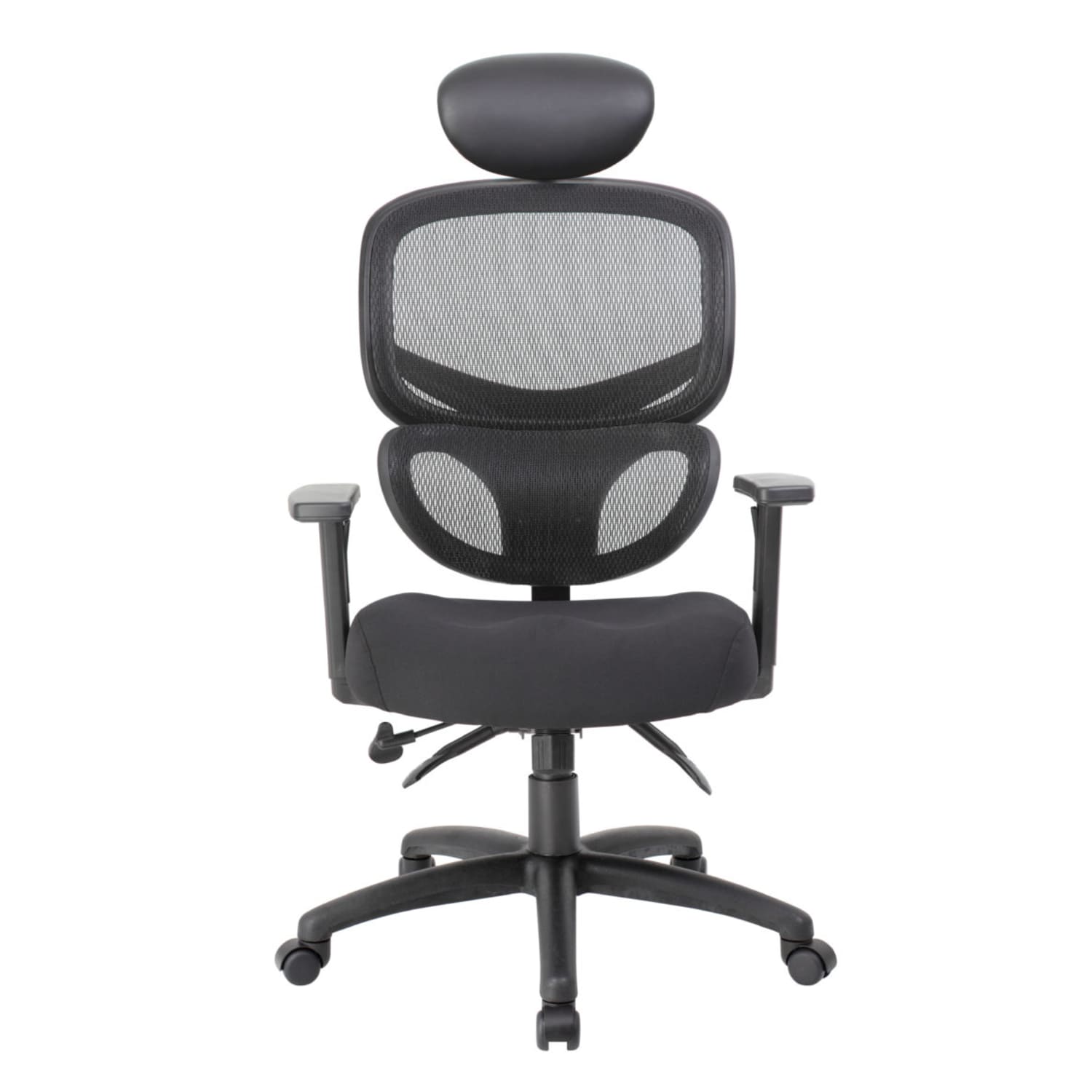 Boss Office Products Mesh Multifunction Mid Back Task Chair With Headrest Black PopularChairscom