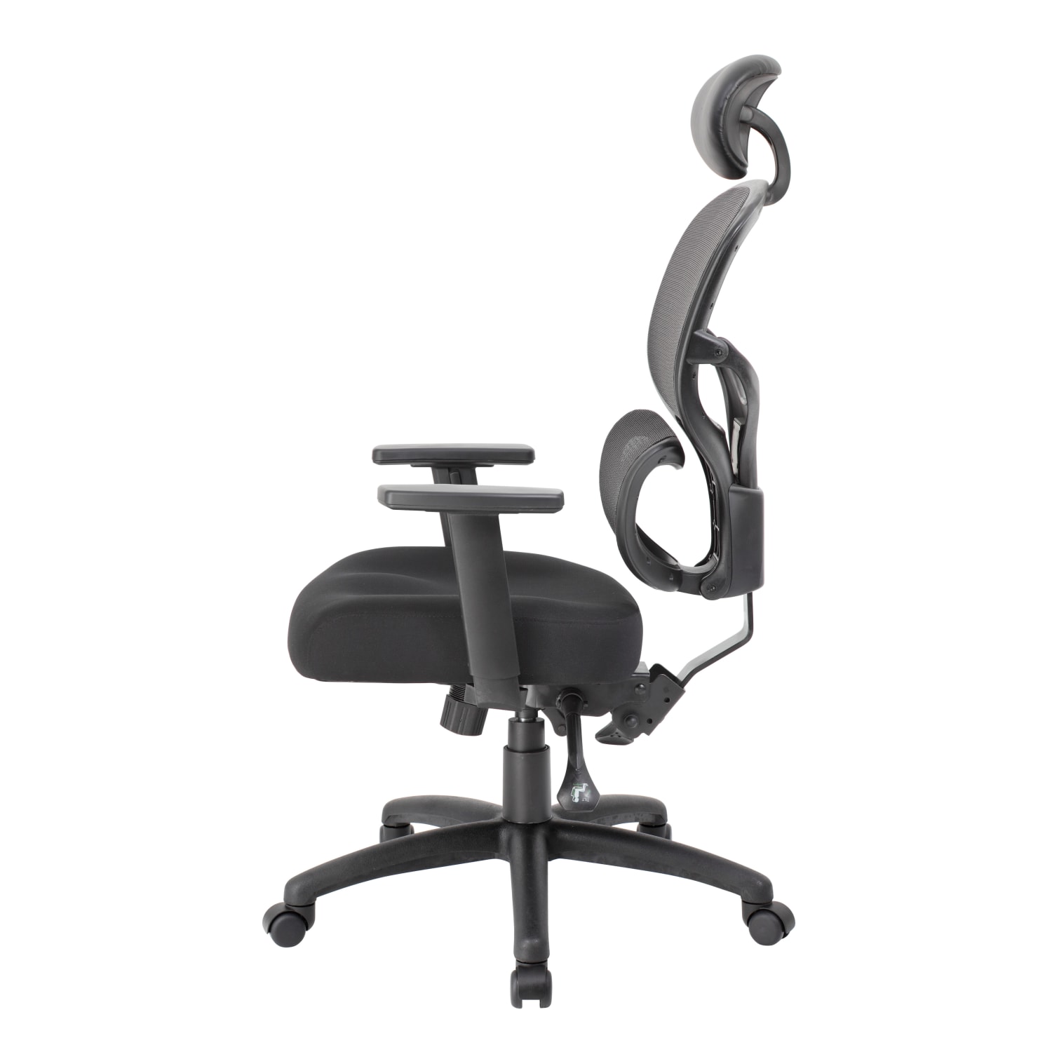 Boss Office Products Mesh Multifunction Mid Back Task Chair With Headrest Black PopularChairscom