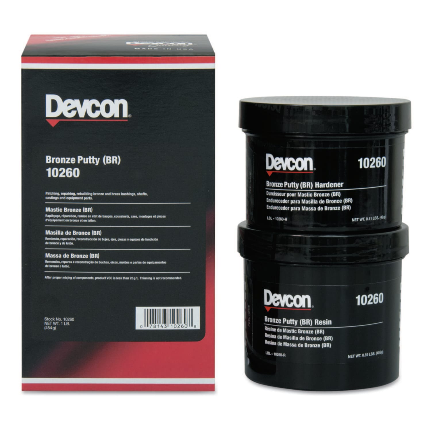 Devcon Bronze Putty (BR), 1 lb Tub - Image 3