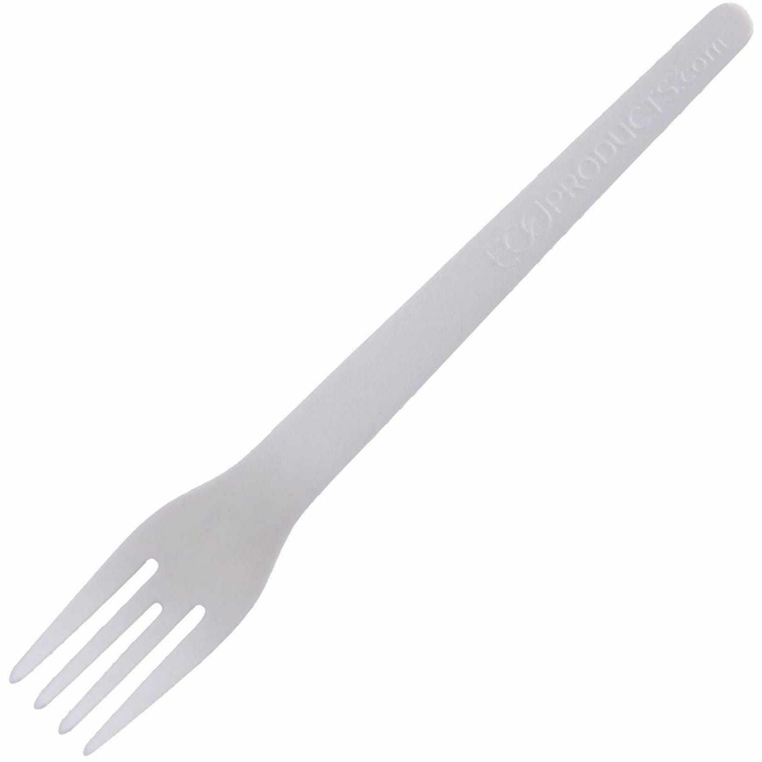 Eco-Products 6in Plantware High-heat Forks - 1 Piece(s) - Fork - 1 x Fork - Disposable - Pearl White - 50/Pack - 20 / Carton - Image 4