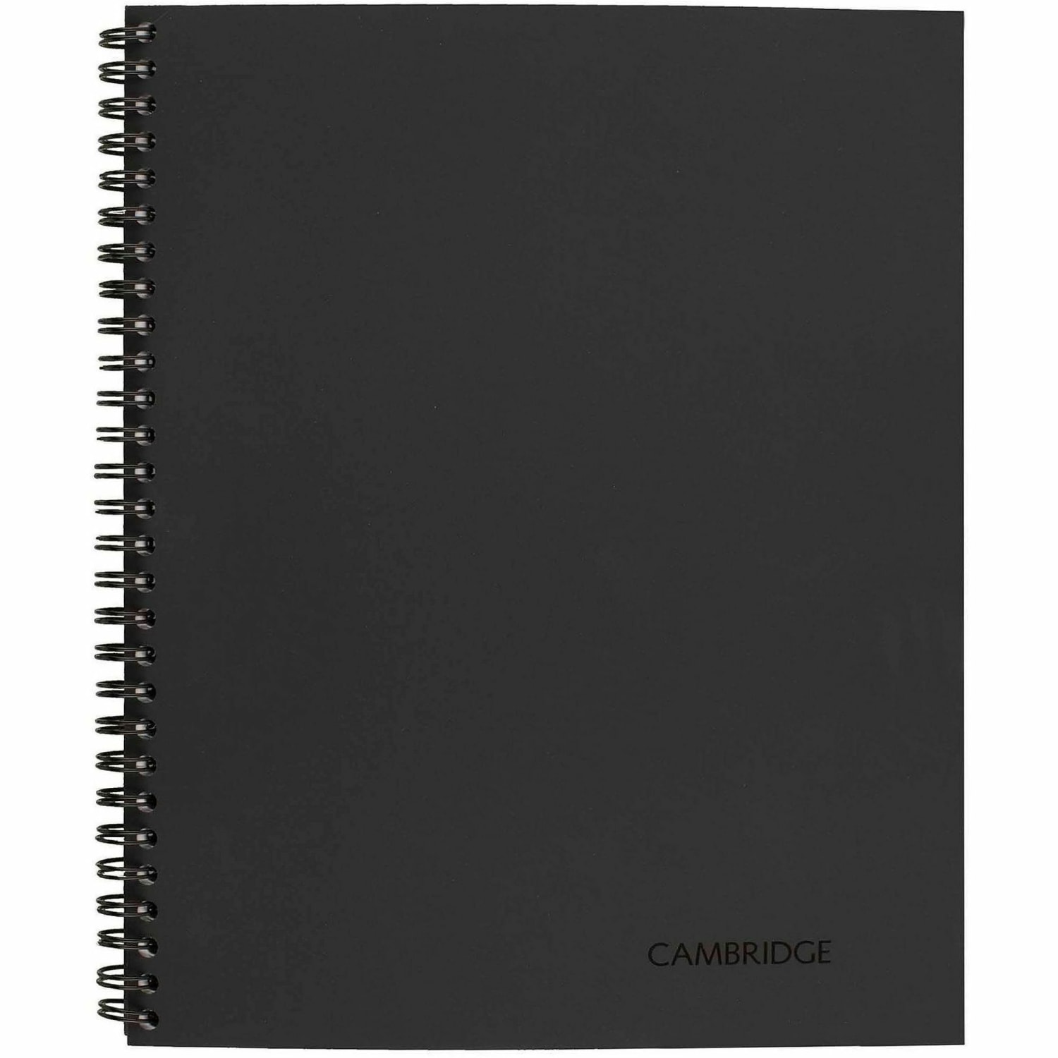 Cambridge Limited 30% Recycled Business Notebook, 6 5/8in x 9 1/2in, 1 Subject, Legal Ruled, 80 Sheets, Black (06672) - Image 4