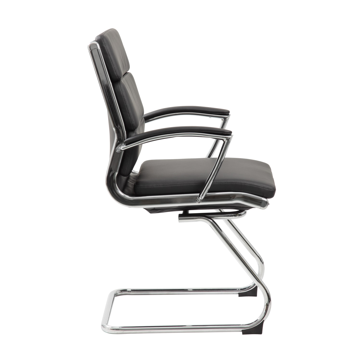 Boss Office Products CaressoftPlus Guest Chair BlackChrome PopularChairscom Boss Office Products CaressoftPlus Guest Chair BlackChrome PopularChairscom