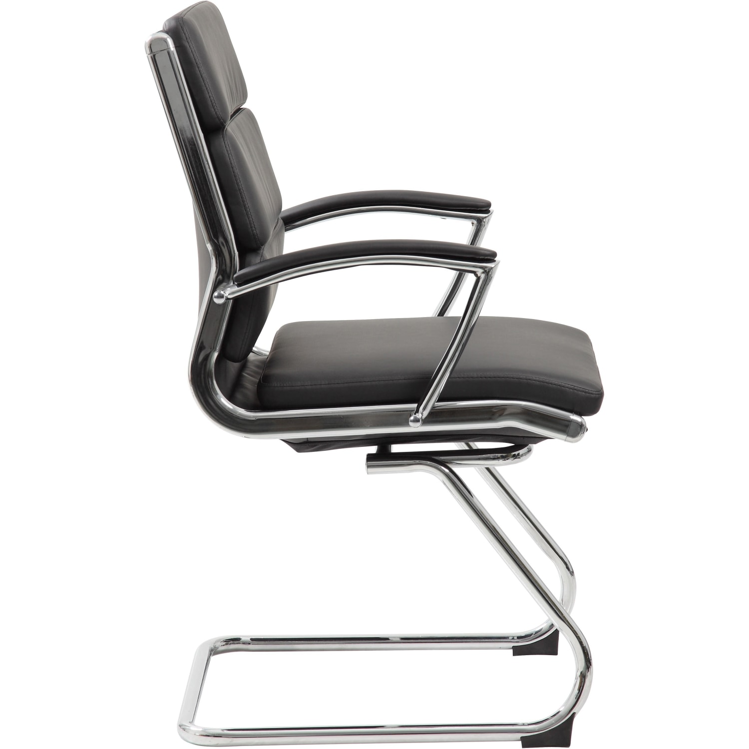 Boss Office Products CaressoftPlus Guest Chair BlackChrome PopularChairscom Boss Office Products CaressoftPlus Guest Chair BlackChrome PopularChairscom