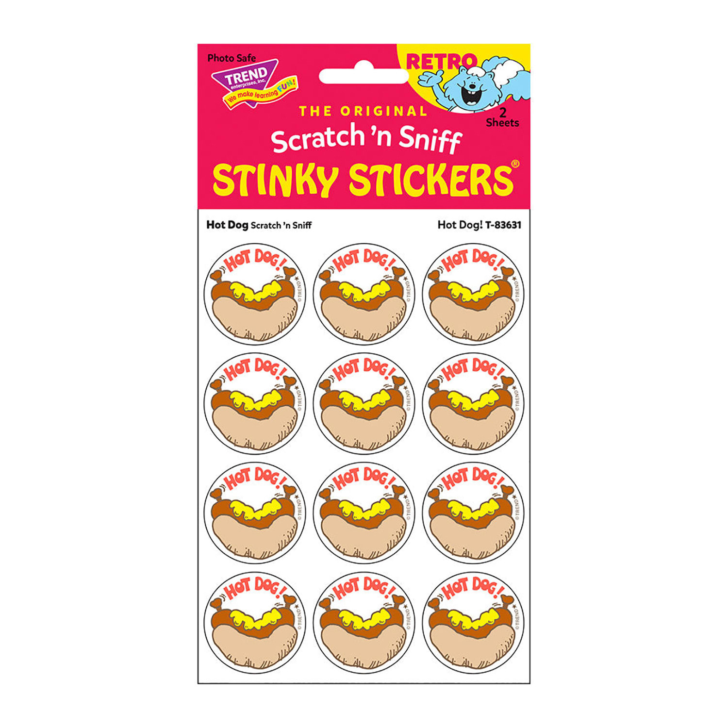 Trend Retro Scratch N Sniff Stinky Stickers And Album, Spring 2024 Collector Combo Set - Image 5