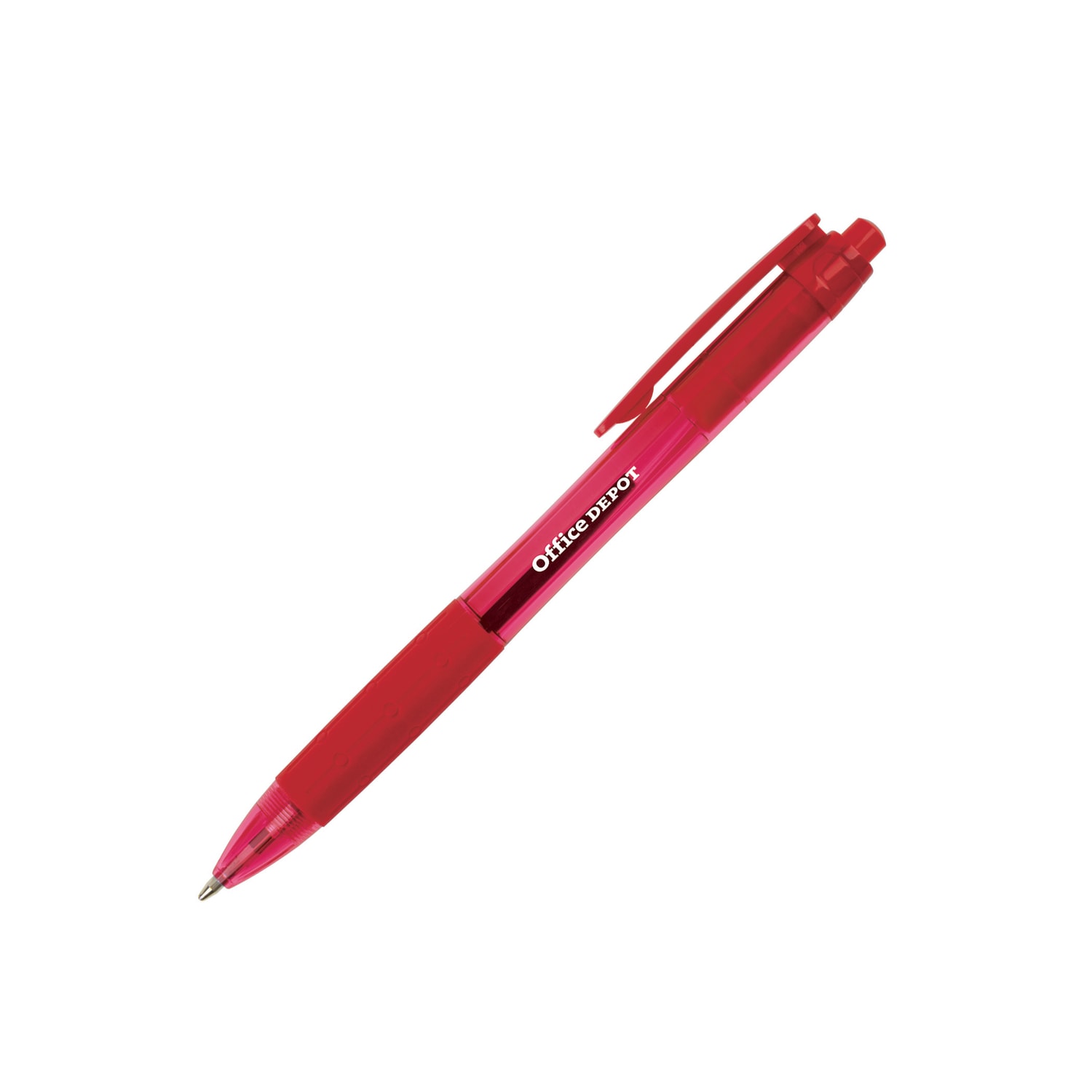 Office Depot Brand Retractable Ballpoint Pens With Grips, Medium Point, 1.0 mm, Black/Blue/Red Barrels, Black/Blue/Red Inks, Pack Of 50 Pens - Image 6