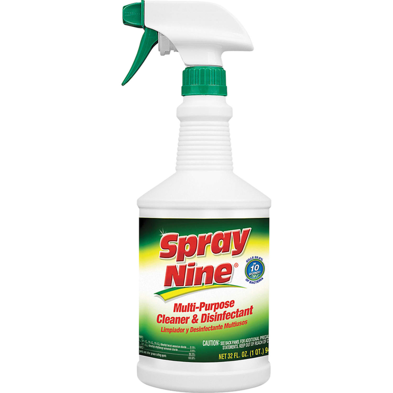 Spray Nine Heavy-Duty Cleaner/Degreaser w/Disinfectant - Spray - 32 fl oz (1 quart) - Bottle - 12 / Carton - Clear - Image 5