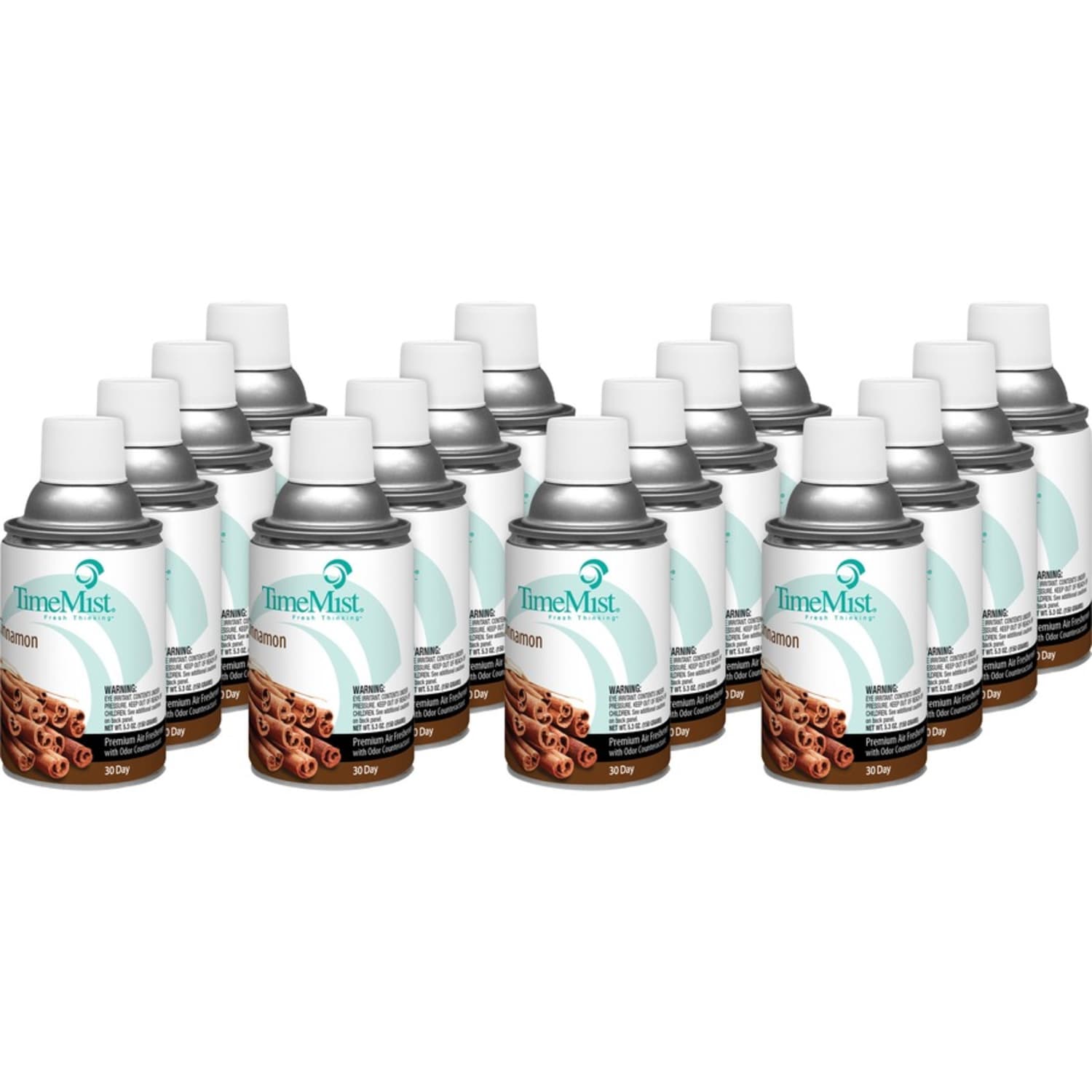 TimeMist Cinnamon Premium Air Freshener Spray - Aerosol - 5.3 fl oz (0.2 quart) - Cinnamon - 30 Day - 12 / Carton - Long Lasting, Odor Neutralizer - Image 5