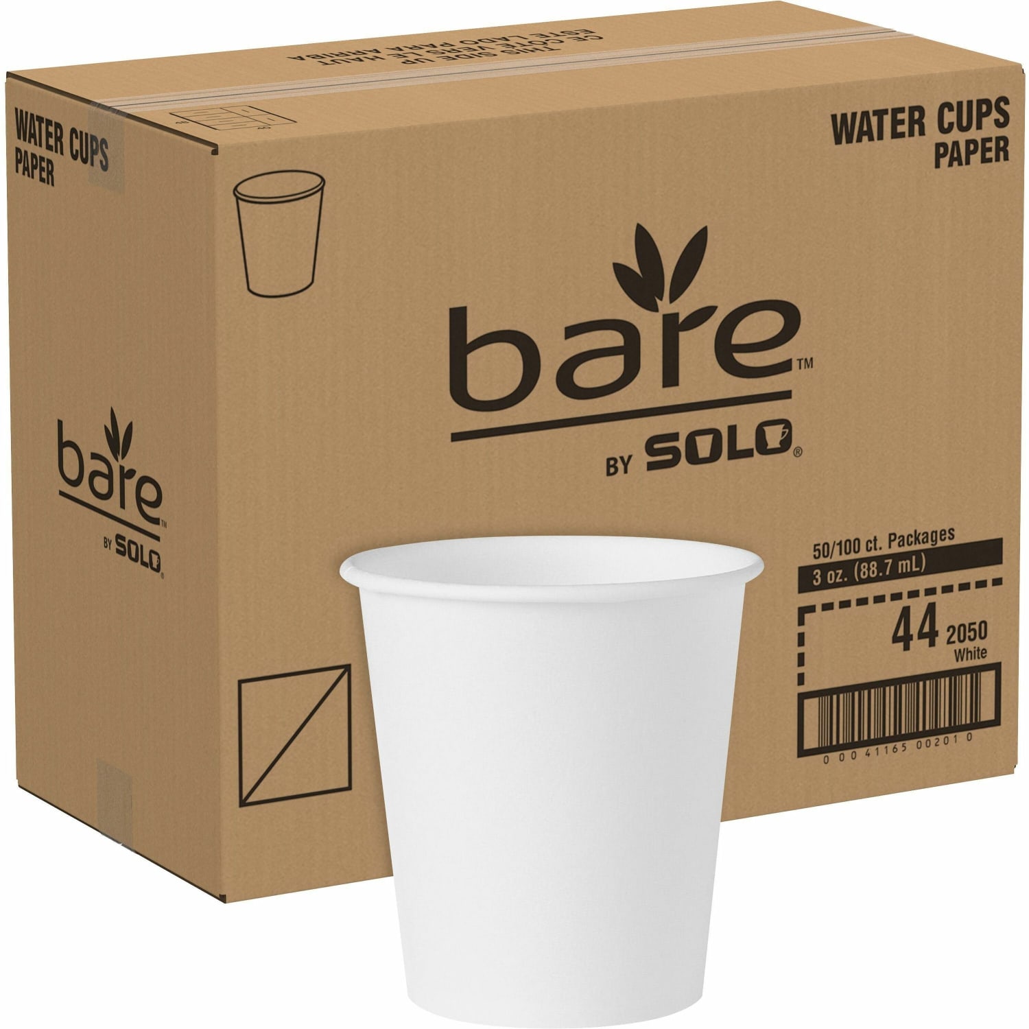 Solo Cup Water Cups, 3 Oz, White, Box Of 5000 - Image 3