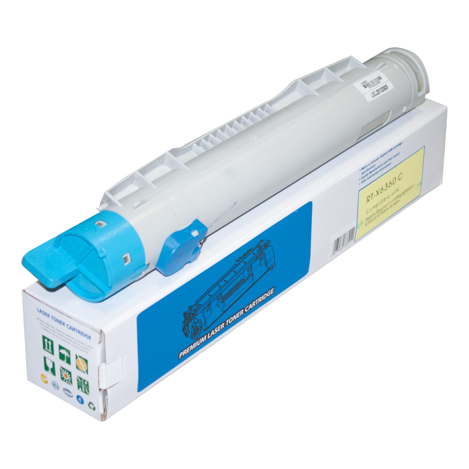 Reliance Remanufactured Cyan Toner Cartridge Replacement For Xerox 106R01214 - Image 3