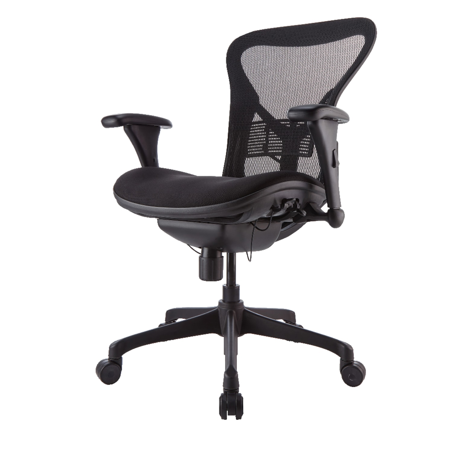 WorkPro Warrior 212 Mesh Managerial Mid Back Chair Black PopularChairscom