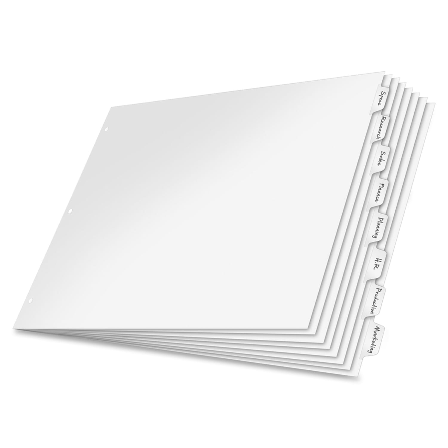 Cardinal Write N Erase Tab Dividers, White, Pack Of 8 - Image 5