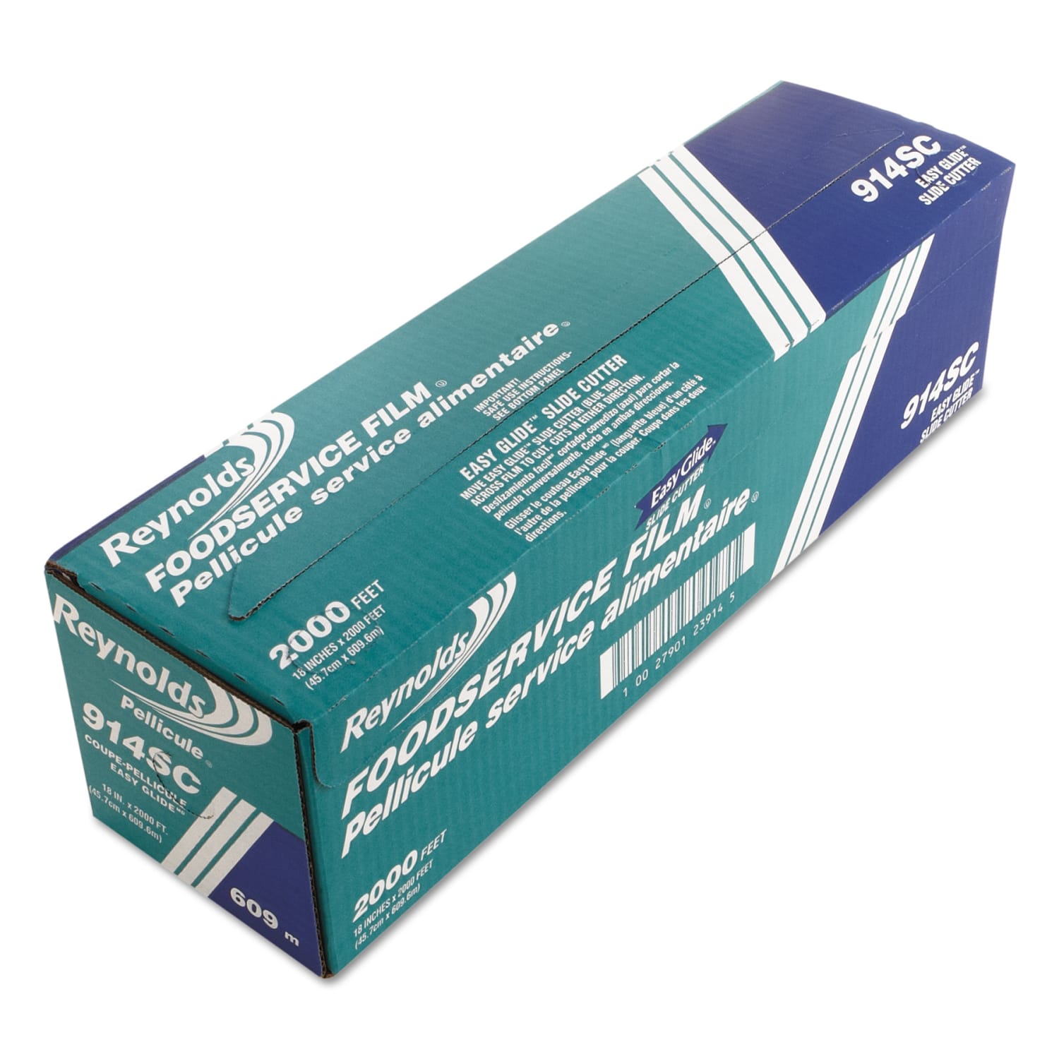 Reynolds Wrap PVC Food Wrap Film With Easy Glide Slide Cutter Box, 18in x 2,000ft, Clear - Image 3