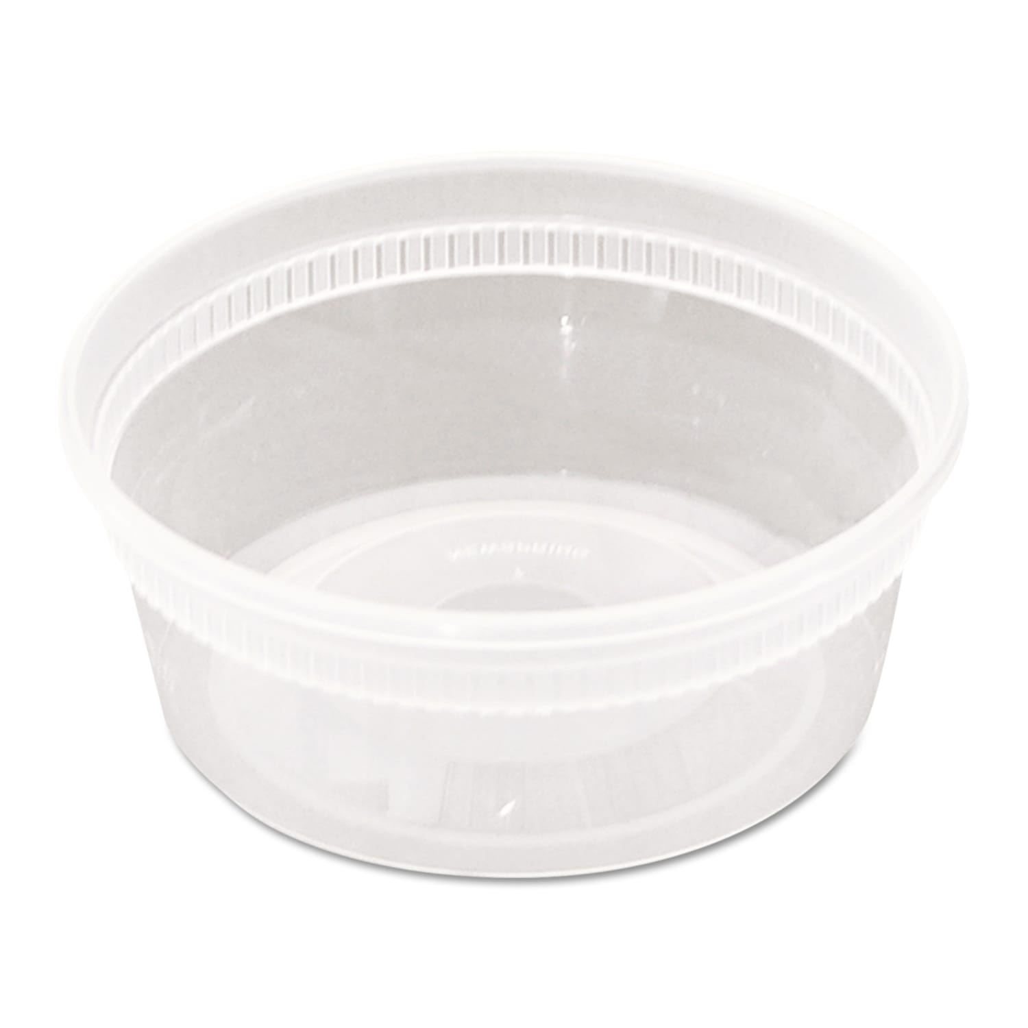 Pactiv DELItainer Microwavable Container Combos, 8 Oz, Clear, Pack Of 240