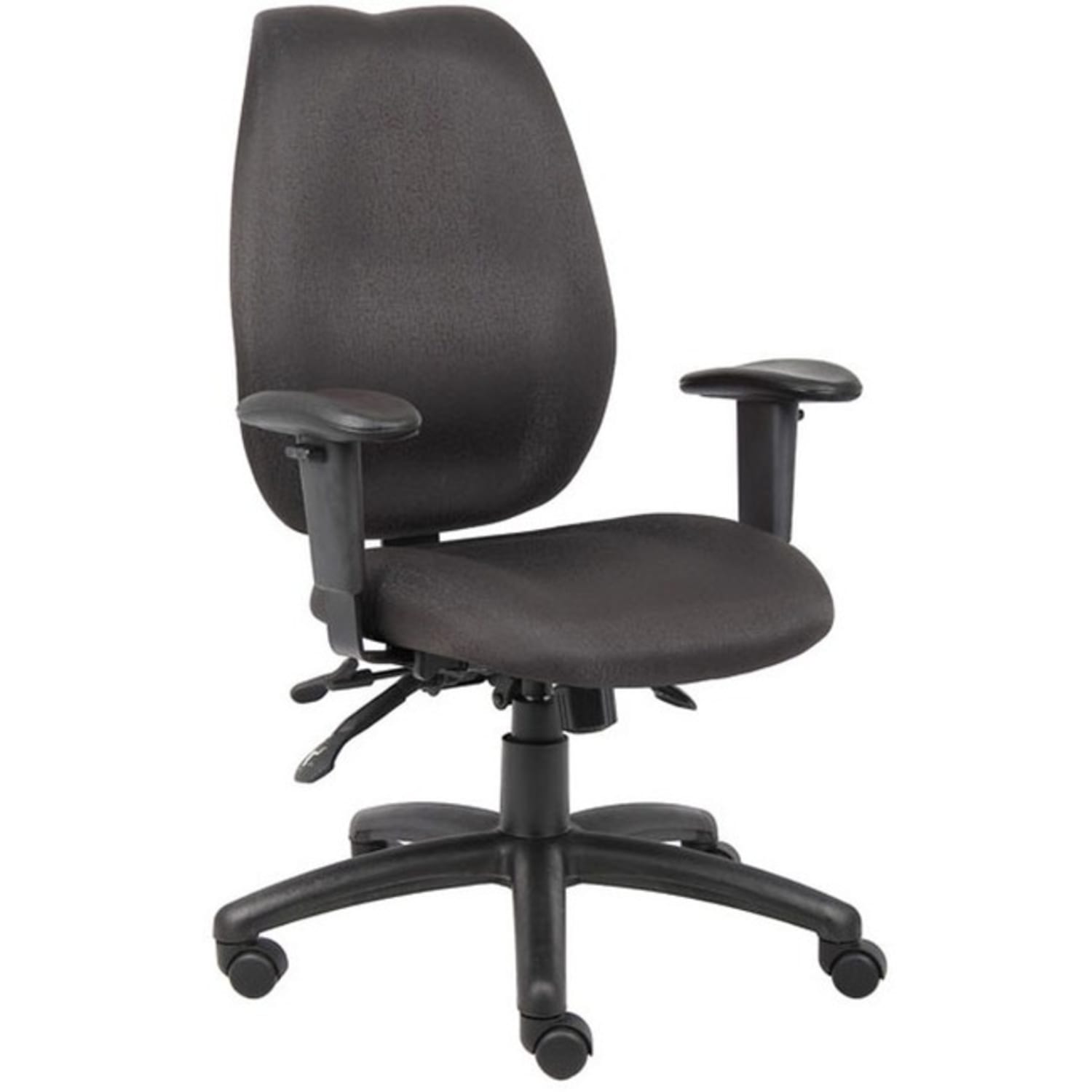 Boss Office Products Ergonomic Fabric High-Back Task Chair, Black - Image 8