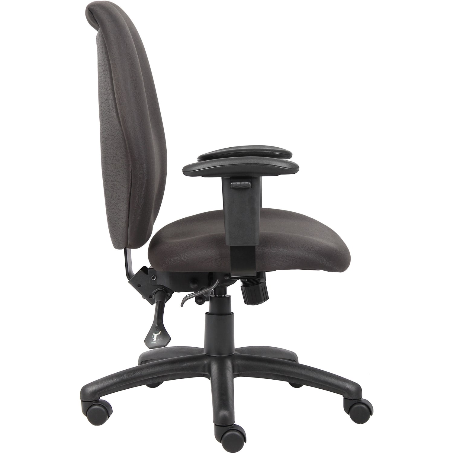 Boss Office Products Ergonomic Fabric High-Back Task Chair, Black - Image 10