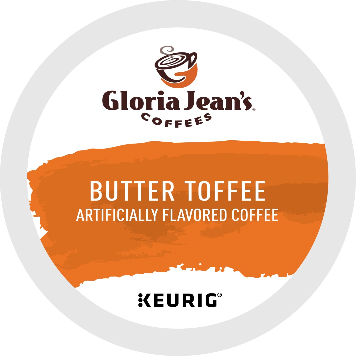 Gloria Jeans Butter Toffee Keurig Single-Serve K-Cup Pods, Medium Roast, 24 Pods Per Pack, Case Of 4 Packs - Image 6